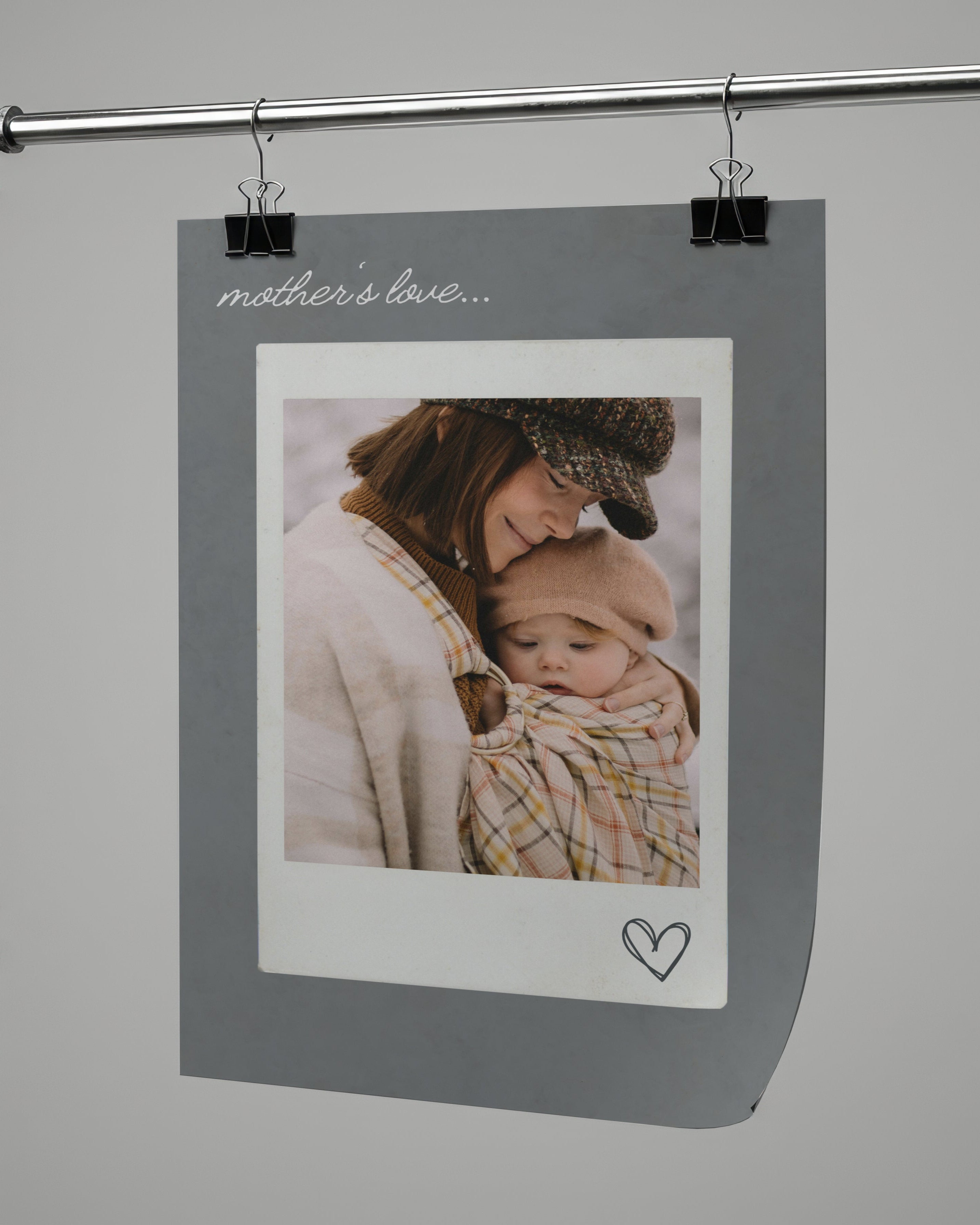 Kişiye Özel Mother's Love Poster- Özel Tasarım