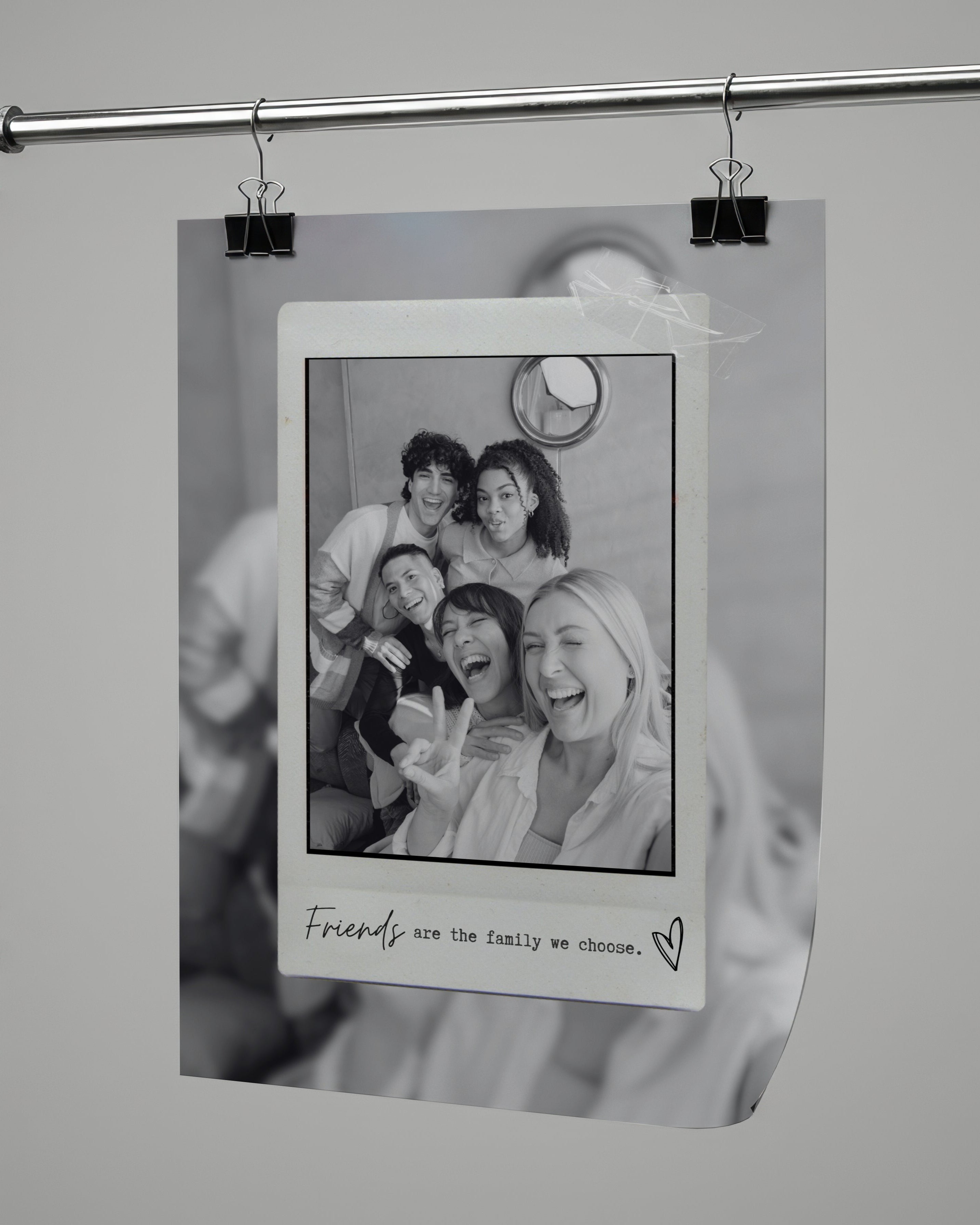 Kişiye Özel Friends Are The Family We Choose Poster- Özel Tasarım