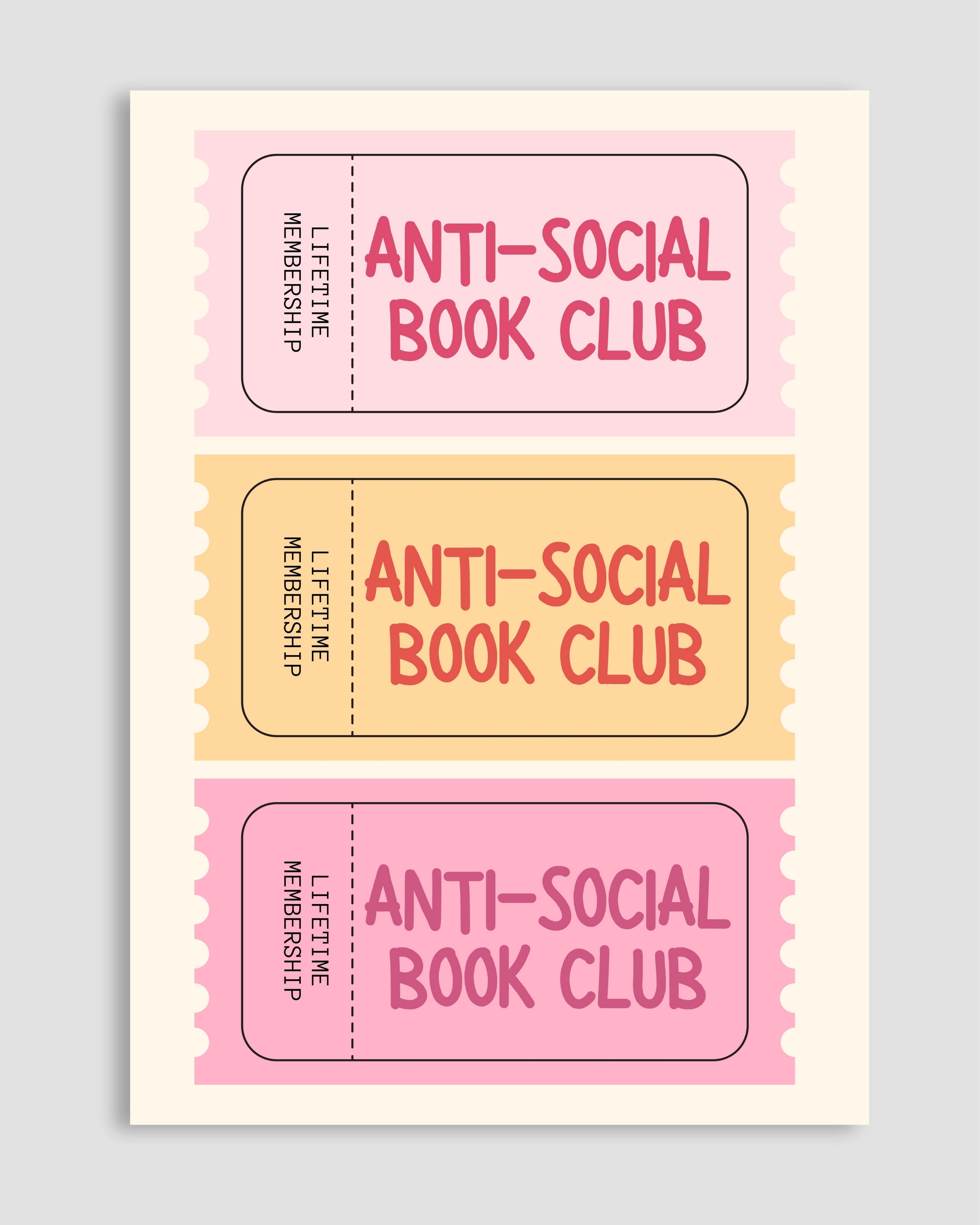 Anti Social Book Club Poster
