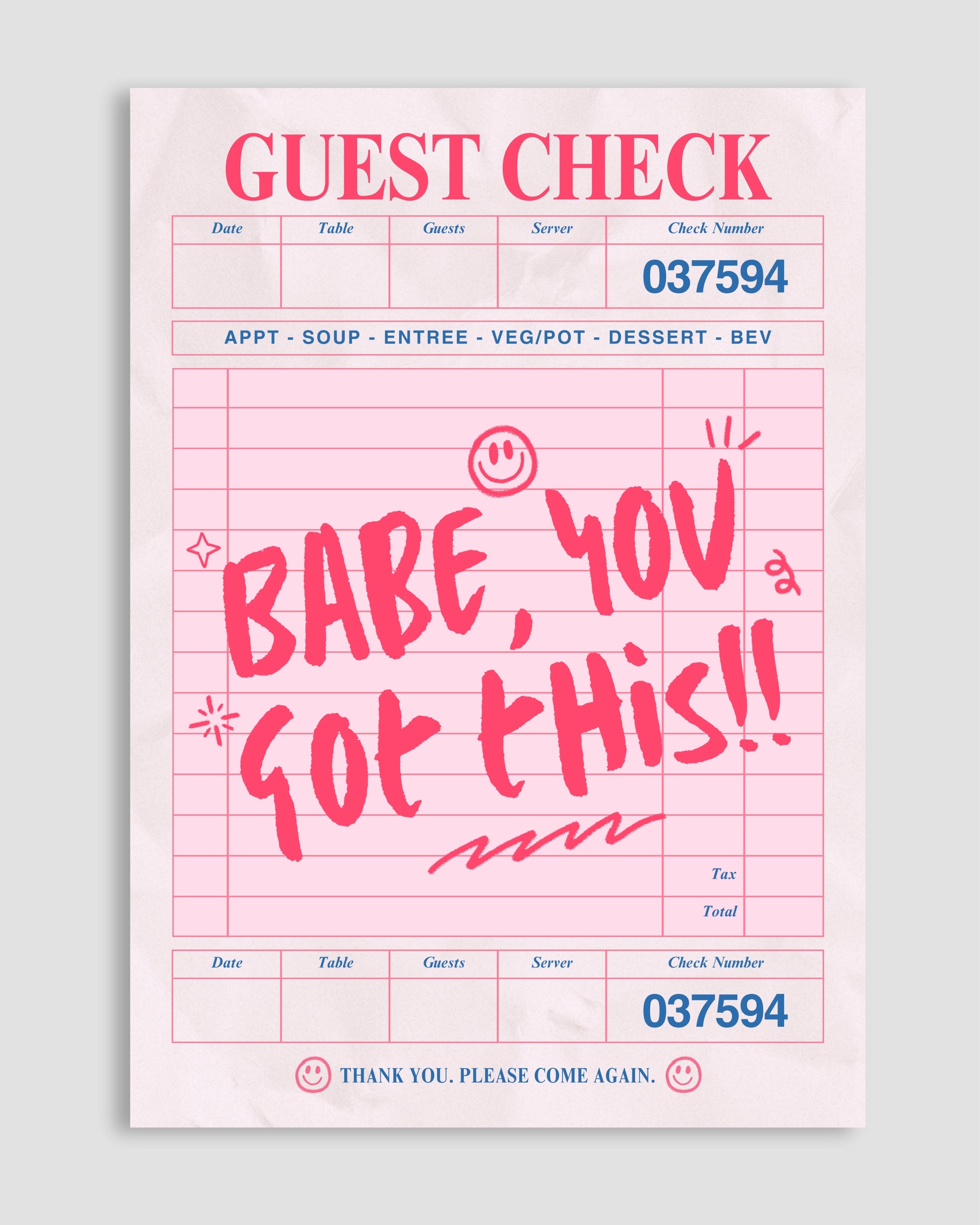 Babe, You Got This Poster