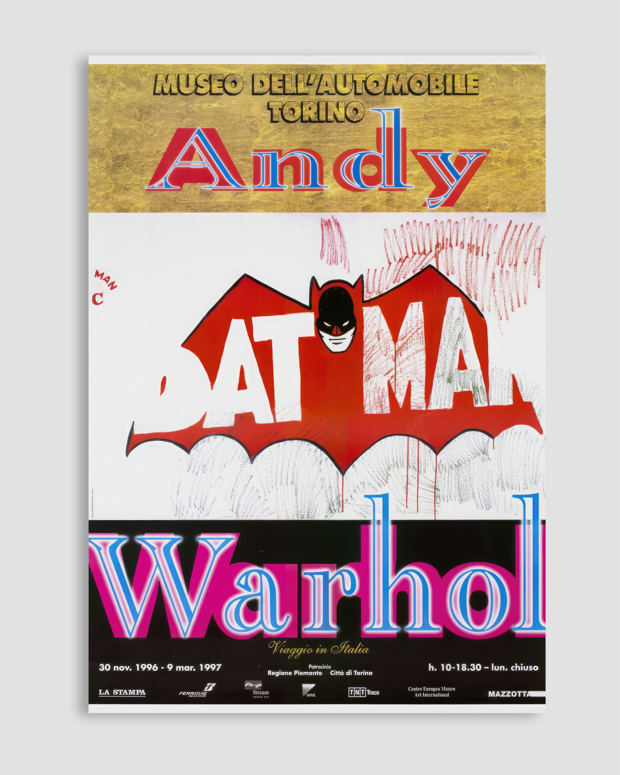Andy Warhol Batman Poster