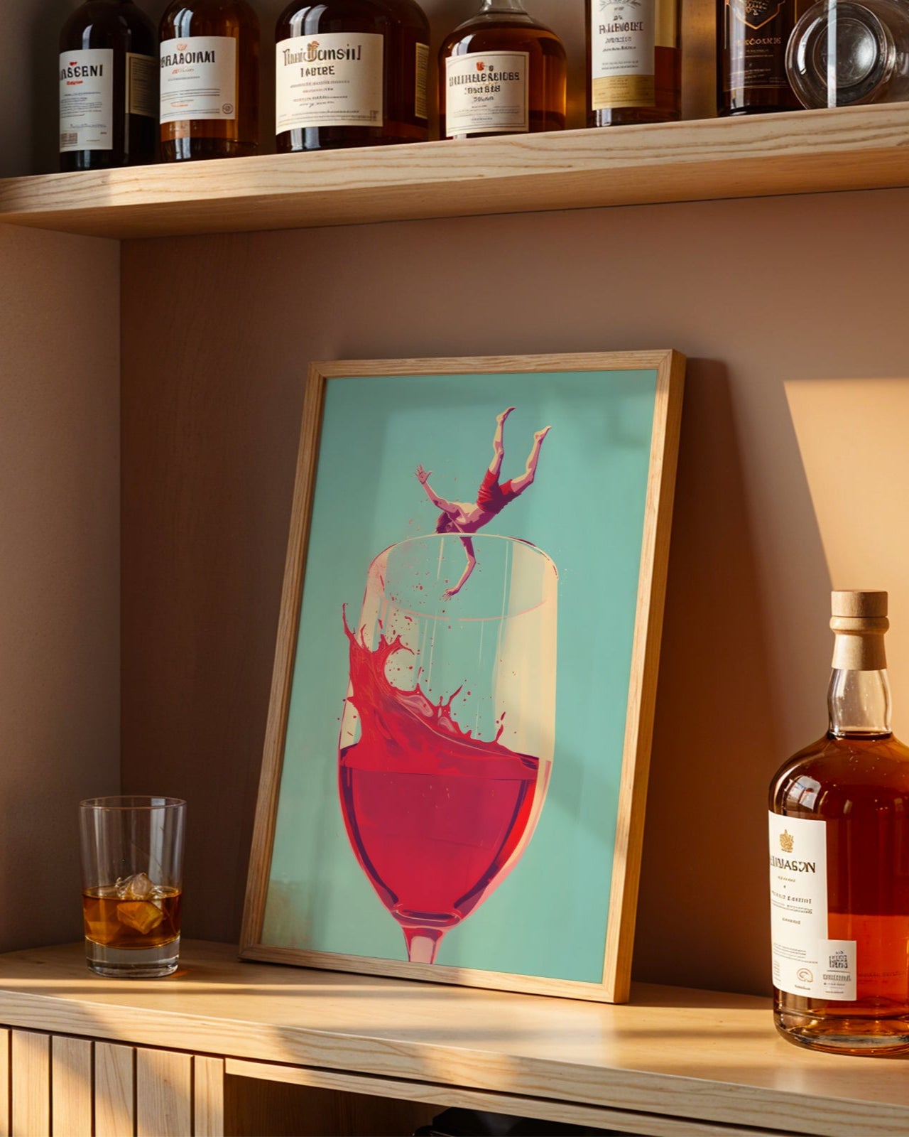 Jumping to Wine Poster