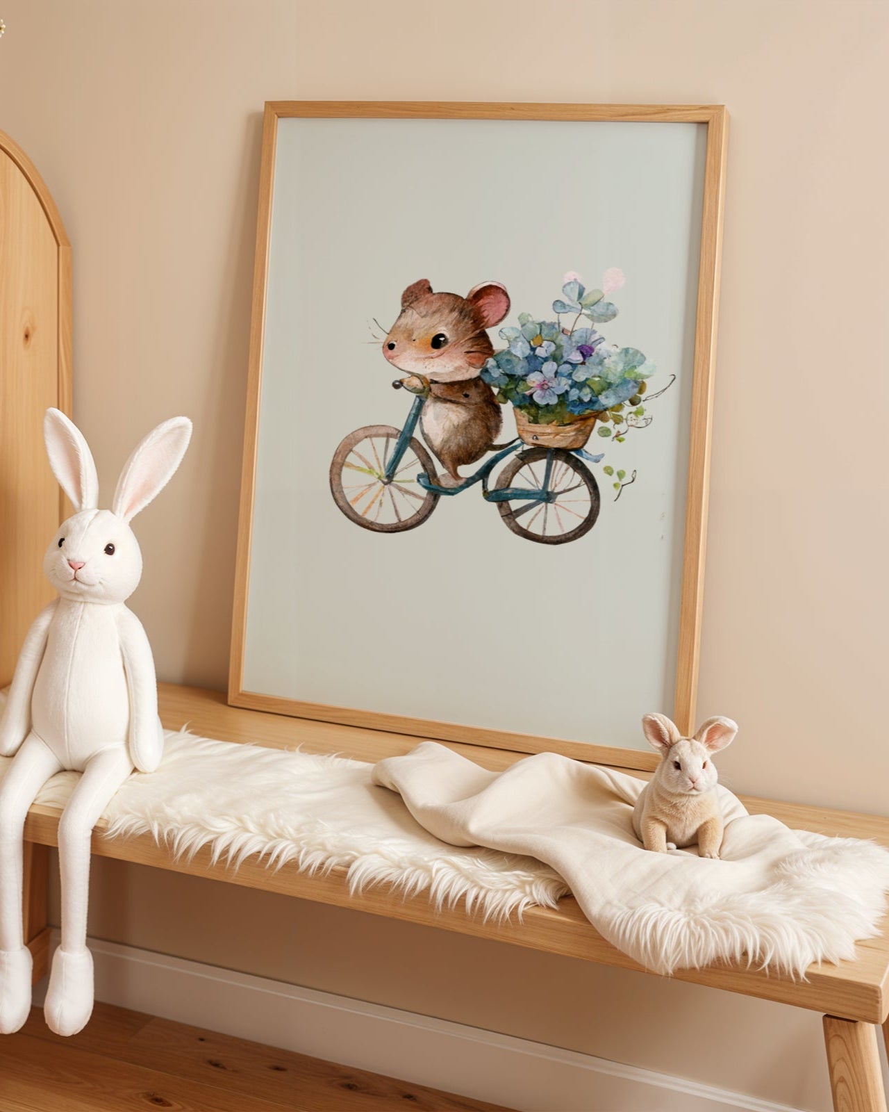 Bisiklet Süren Hamster Poster