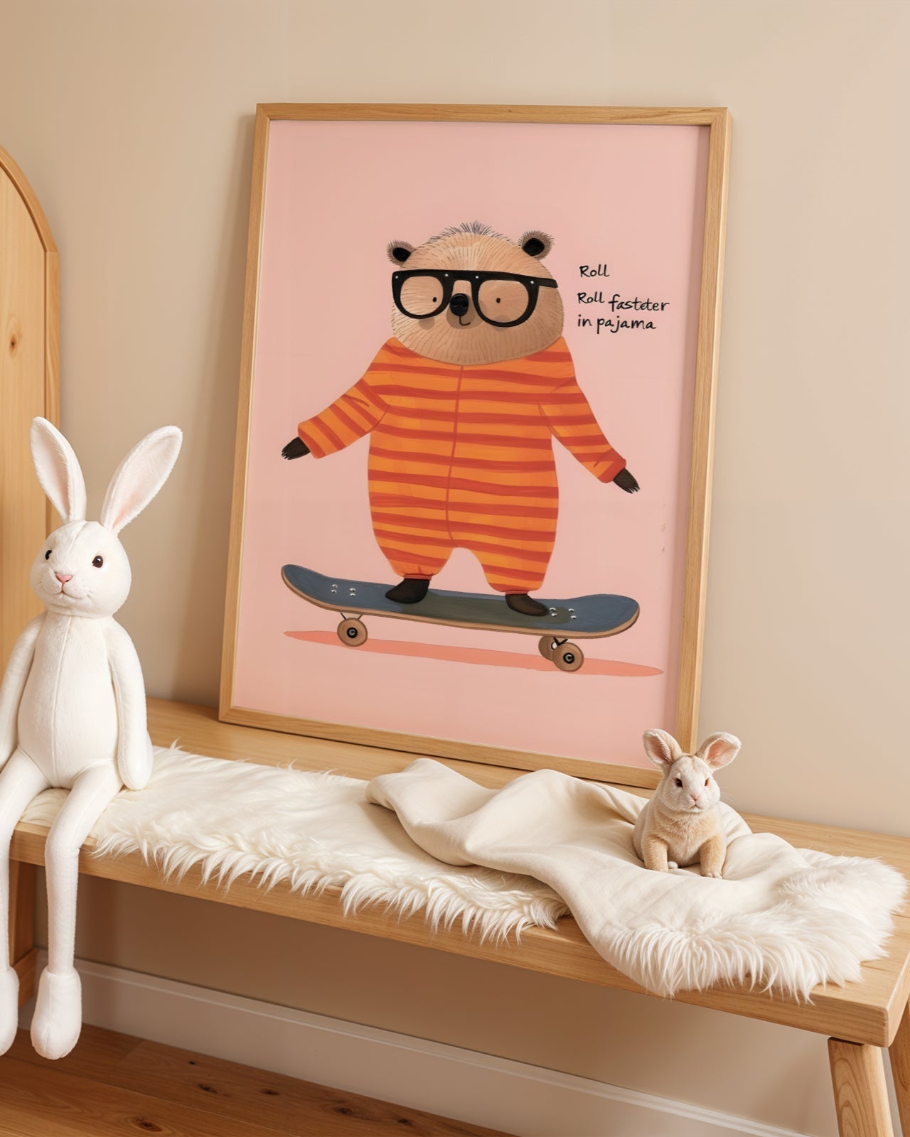 Roll in Pajama Poster