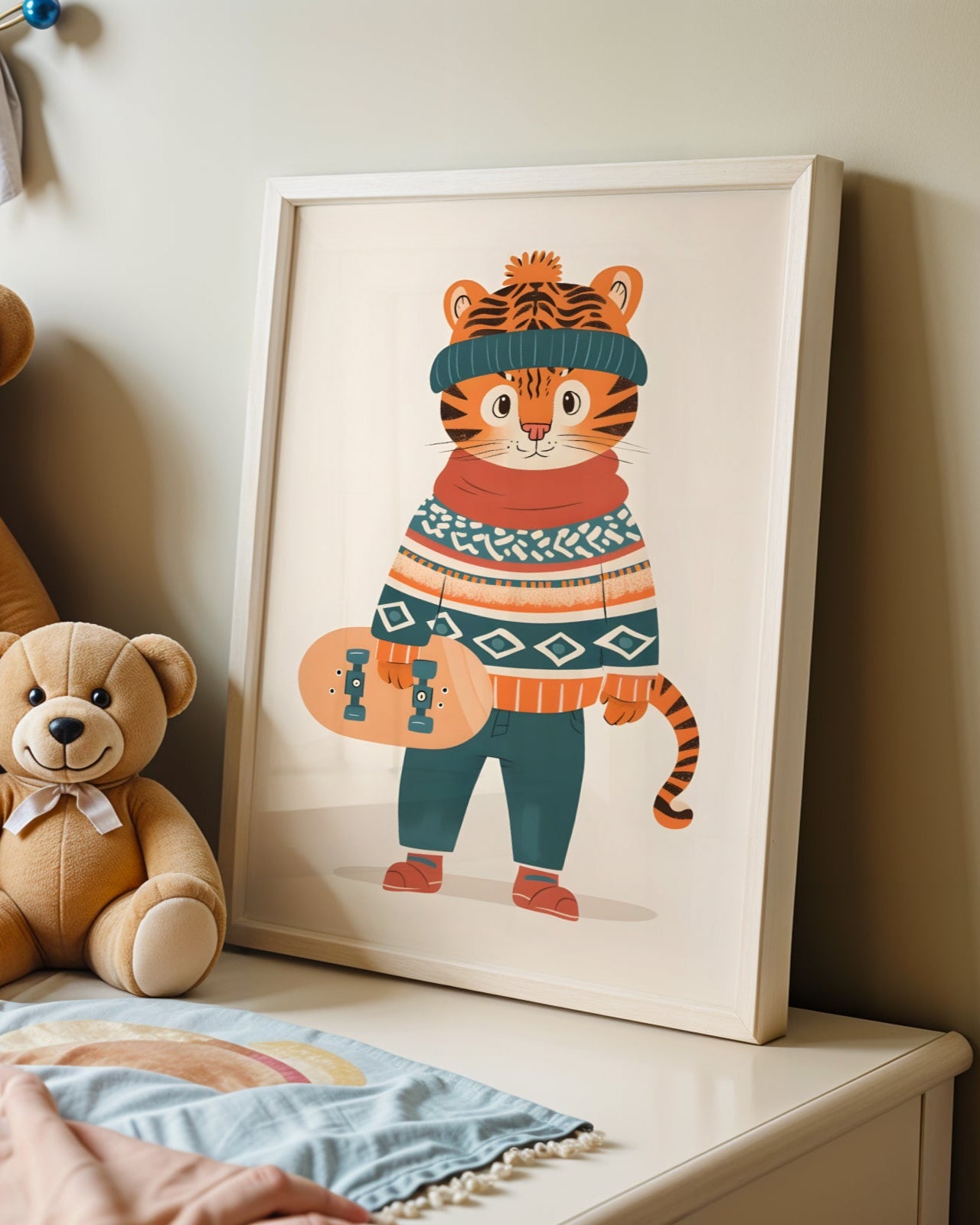 Kaykay Süren Kaplan Poster