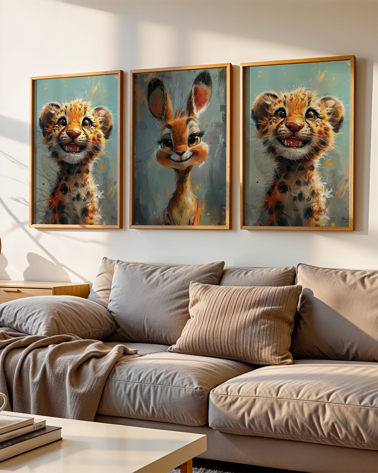 Baby Animals 3'lü Poster Seti