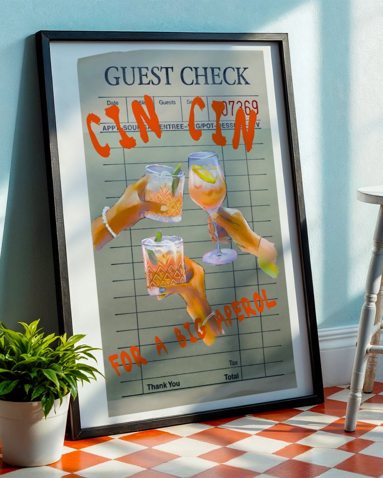 Cin Cin For a Big Aperol Poster