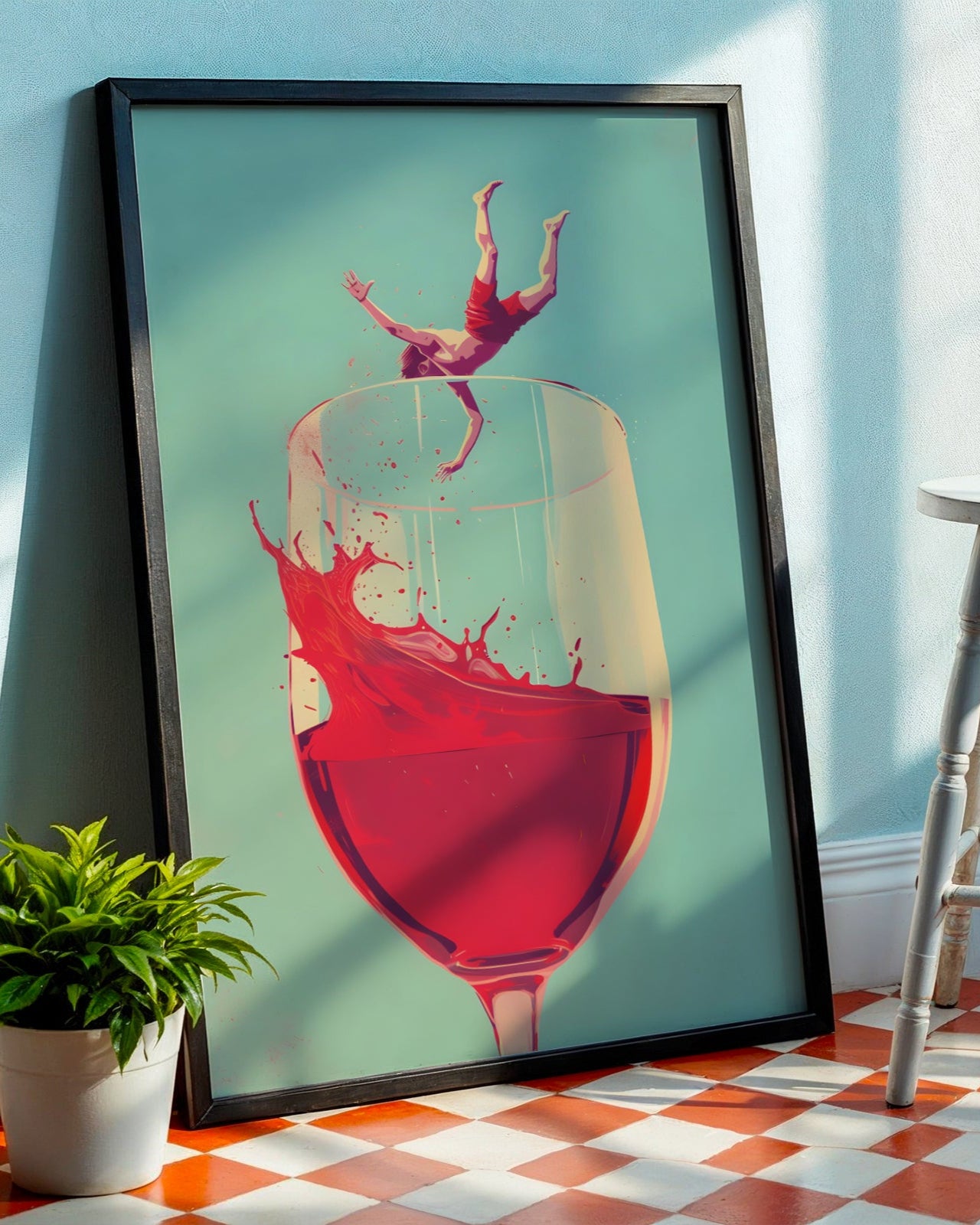 Jumping to Wine Poster