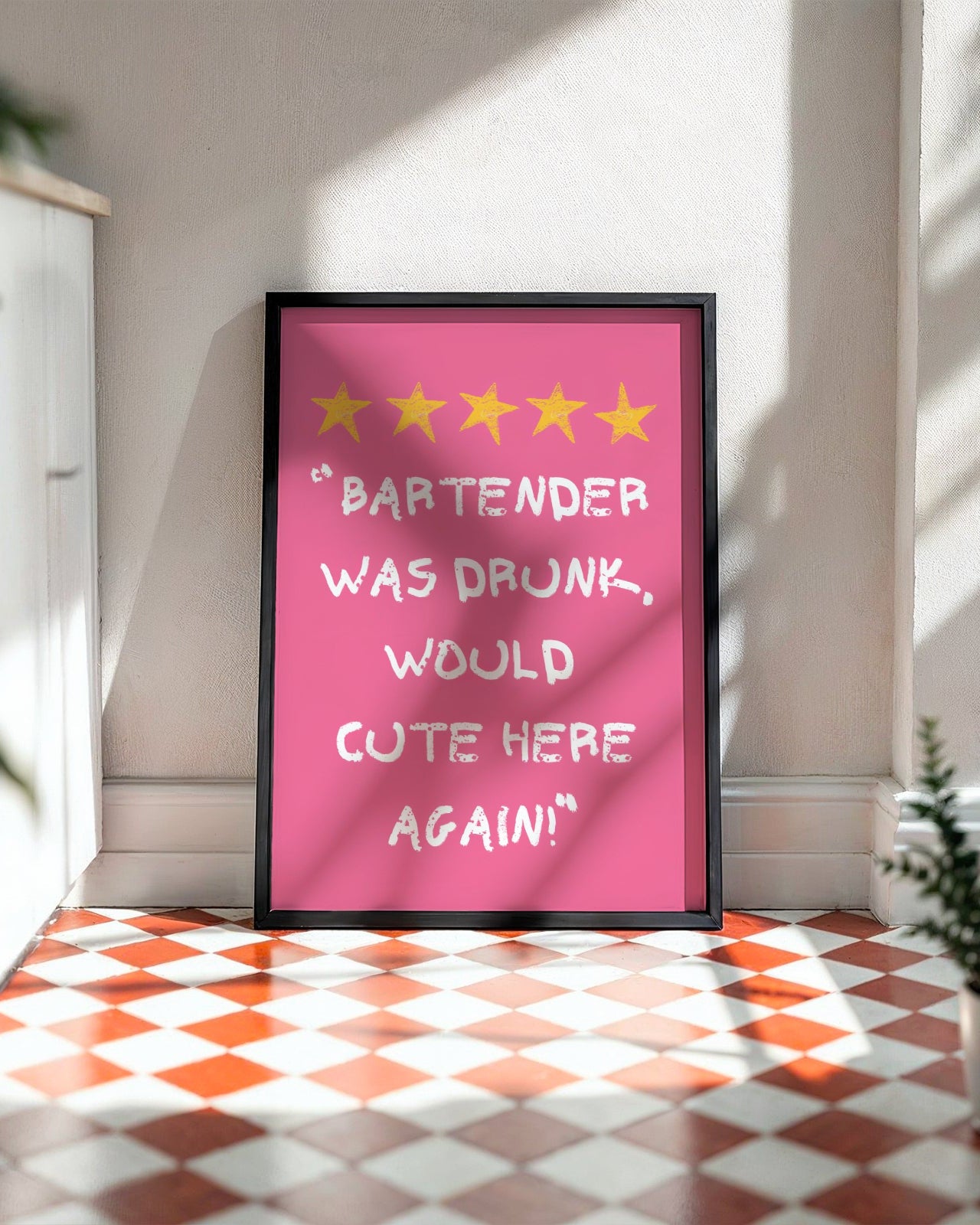 Bartender Was Drunk Poster