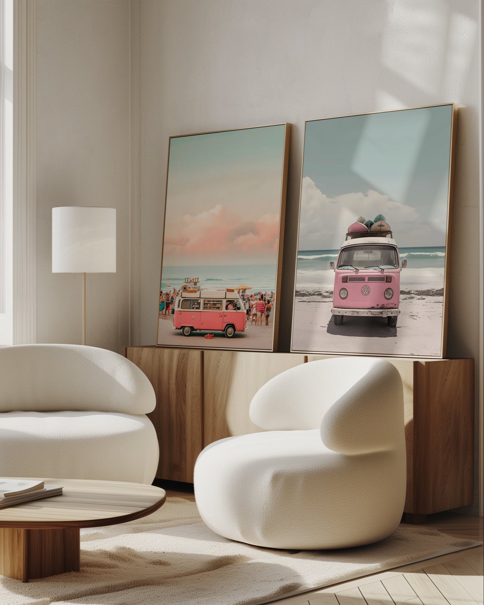 Sahil ve Plaj 2'li Poster Seti