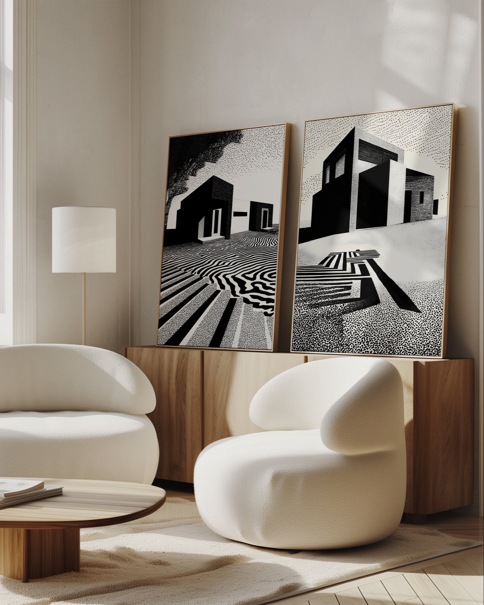 Siyah & Beyaz 2'li Poster Seti