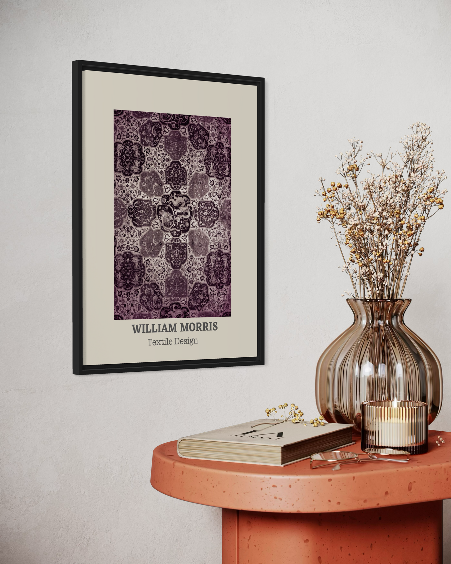 William Morris Textile Design Poster