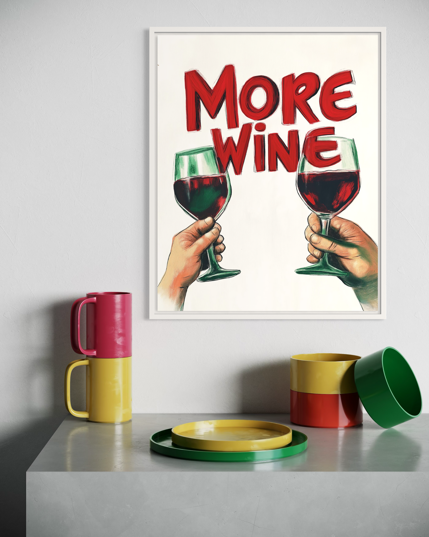 More Wine Poster