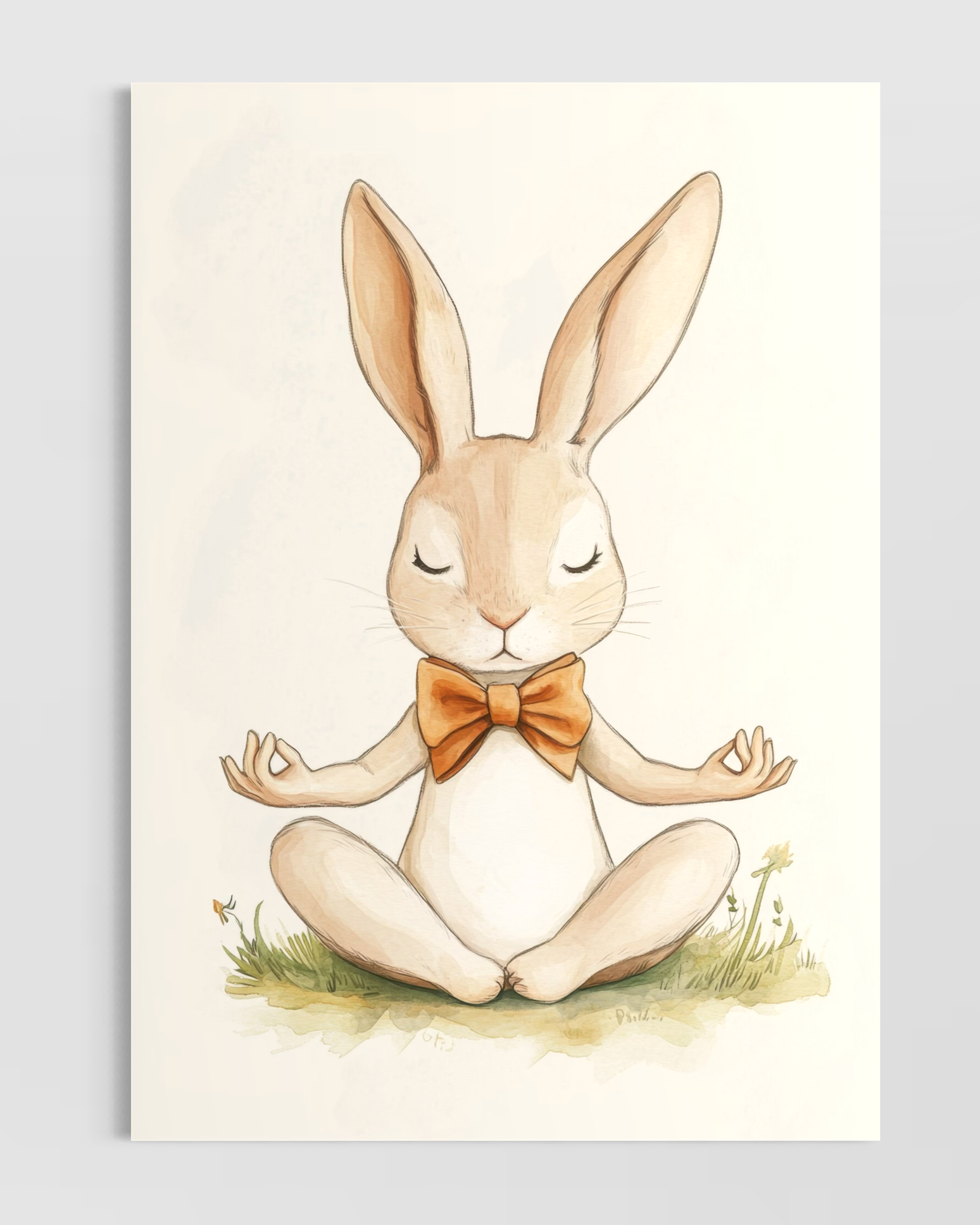 Meditasyon Tavşanı Poster