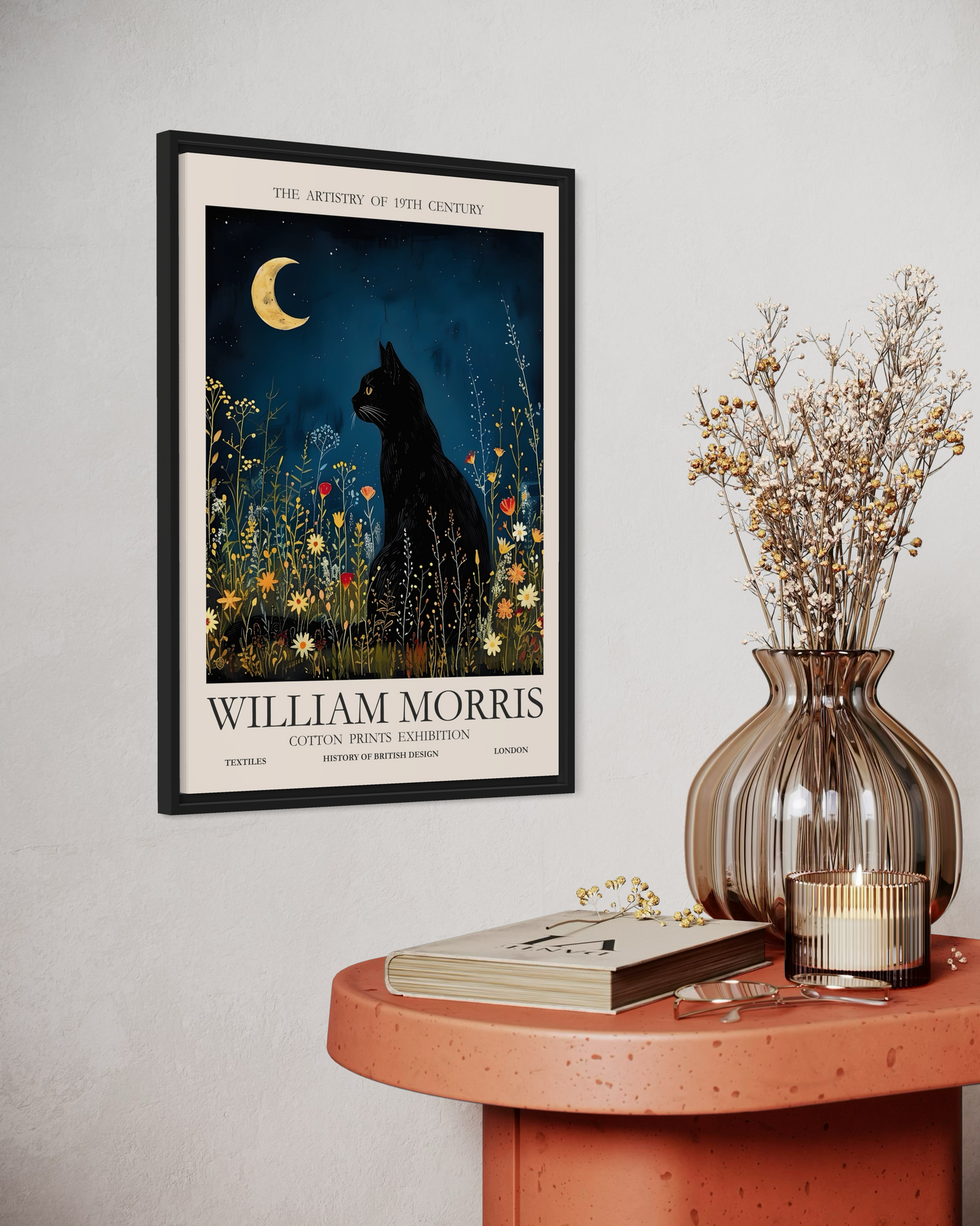 William Morris Cotton Prints Exhibition Poster