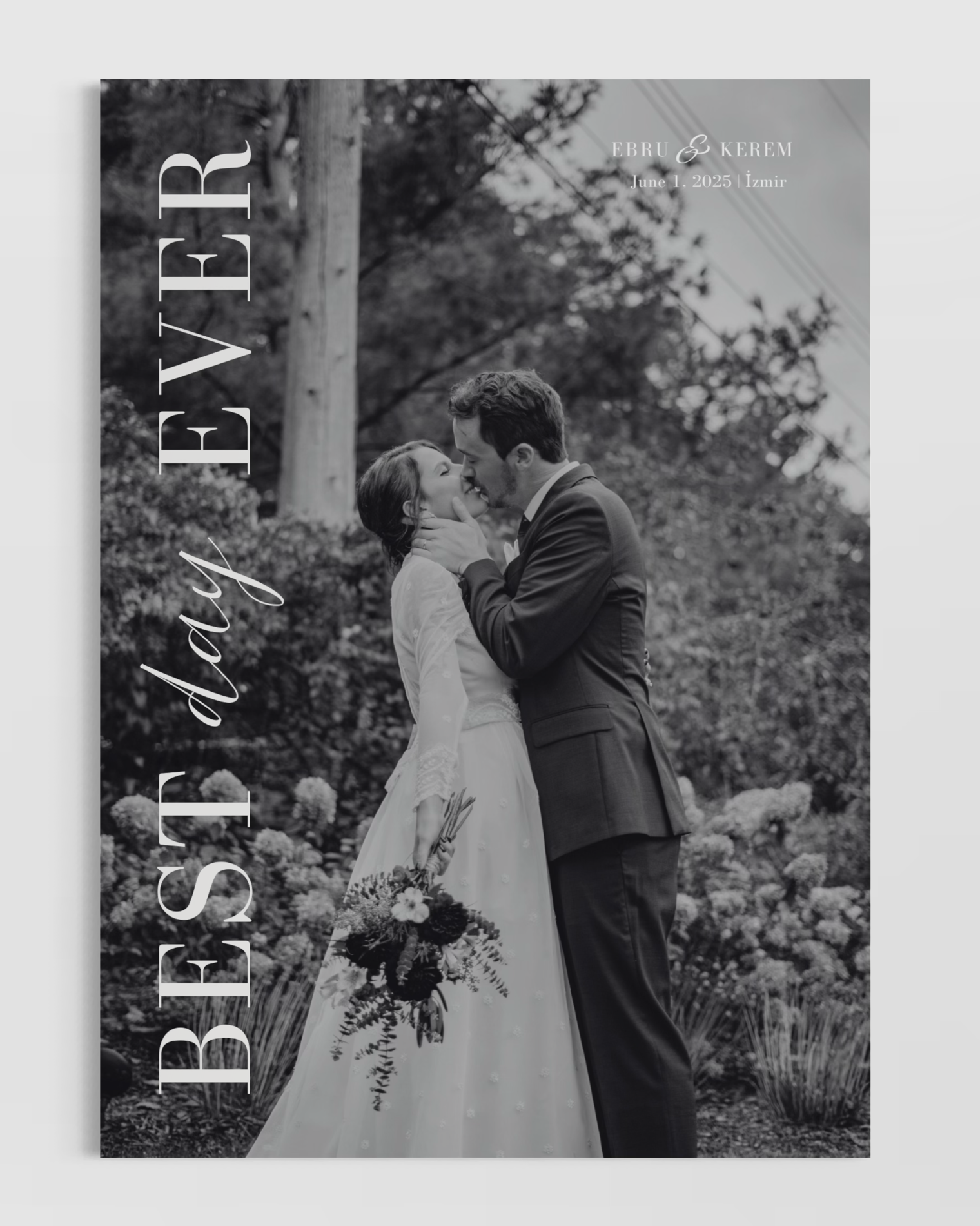 Kişiye Özel Best Day Ever Poster - Özel Tasarım