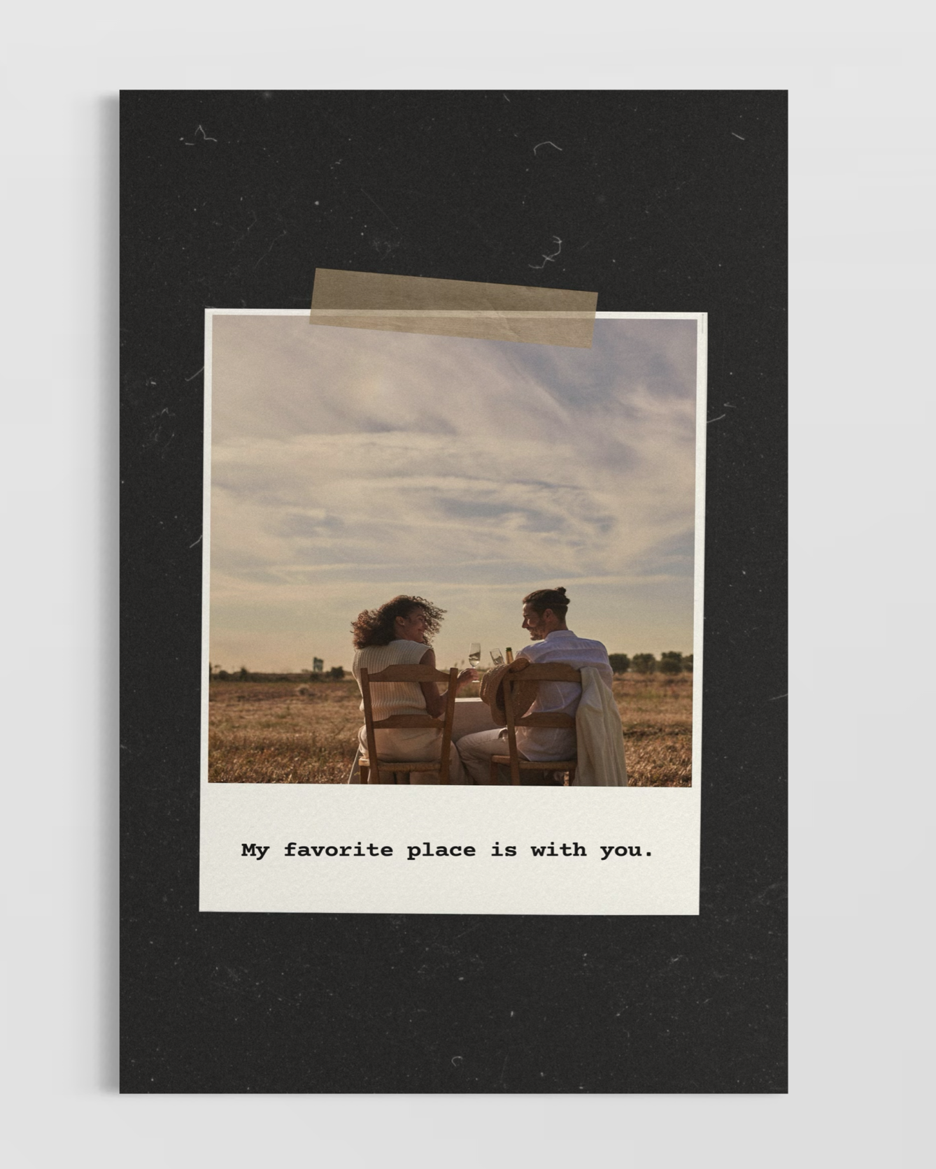 Kişiye Özel My Favorite Place Is With You Poster- Özel Tasarım