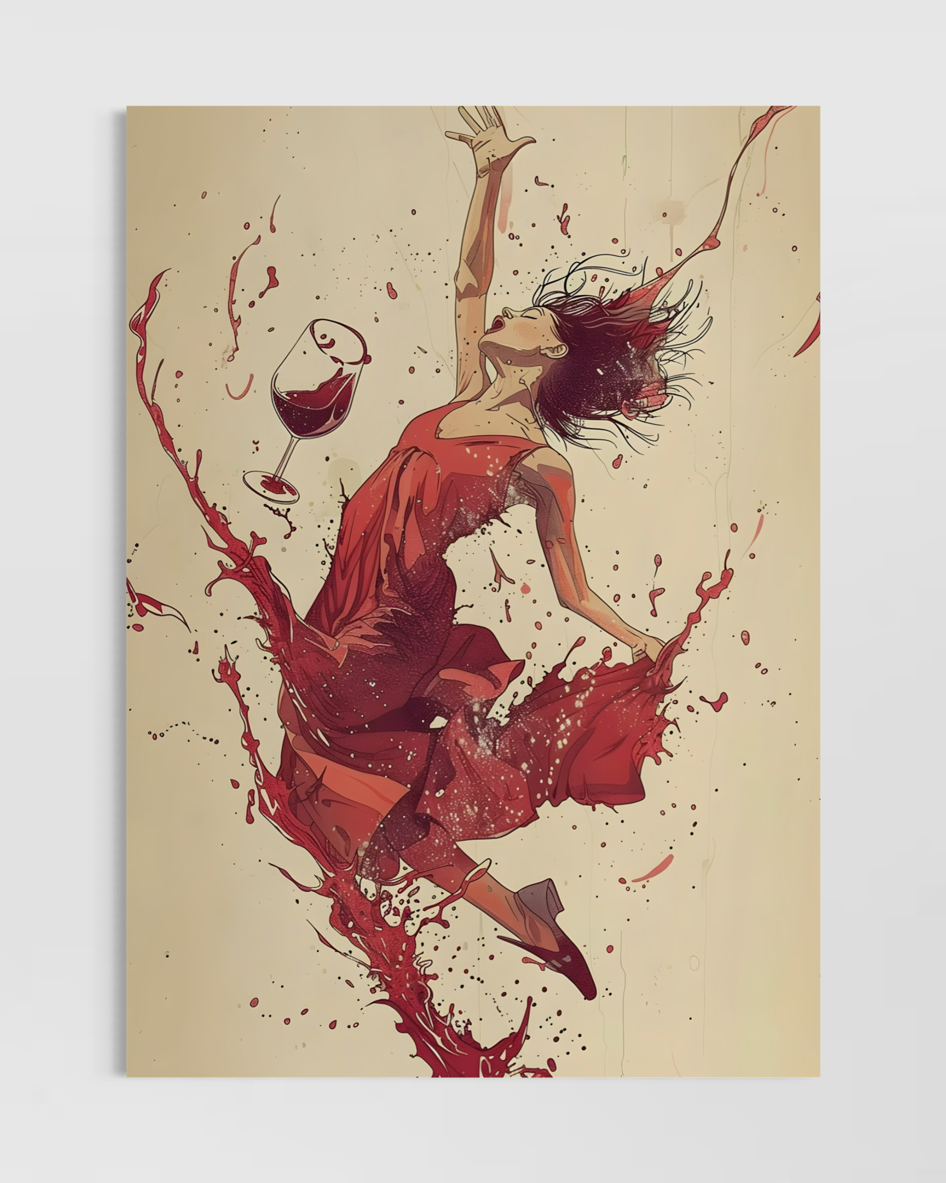 Wine Art Poster