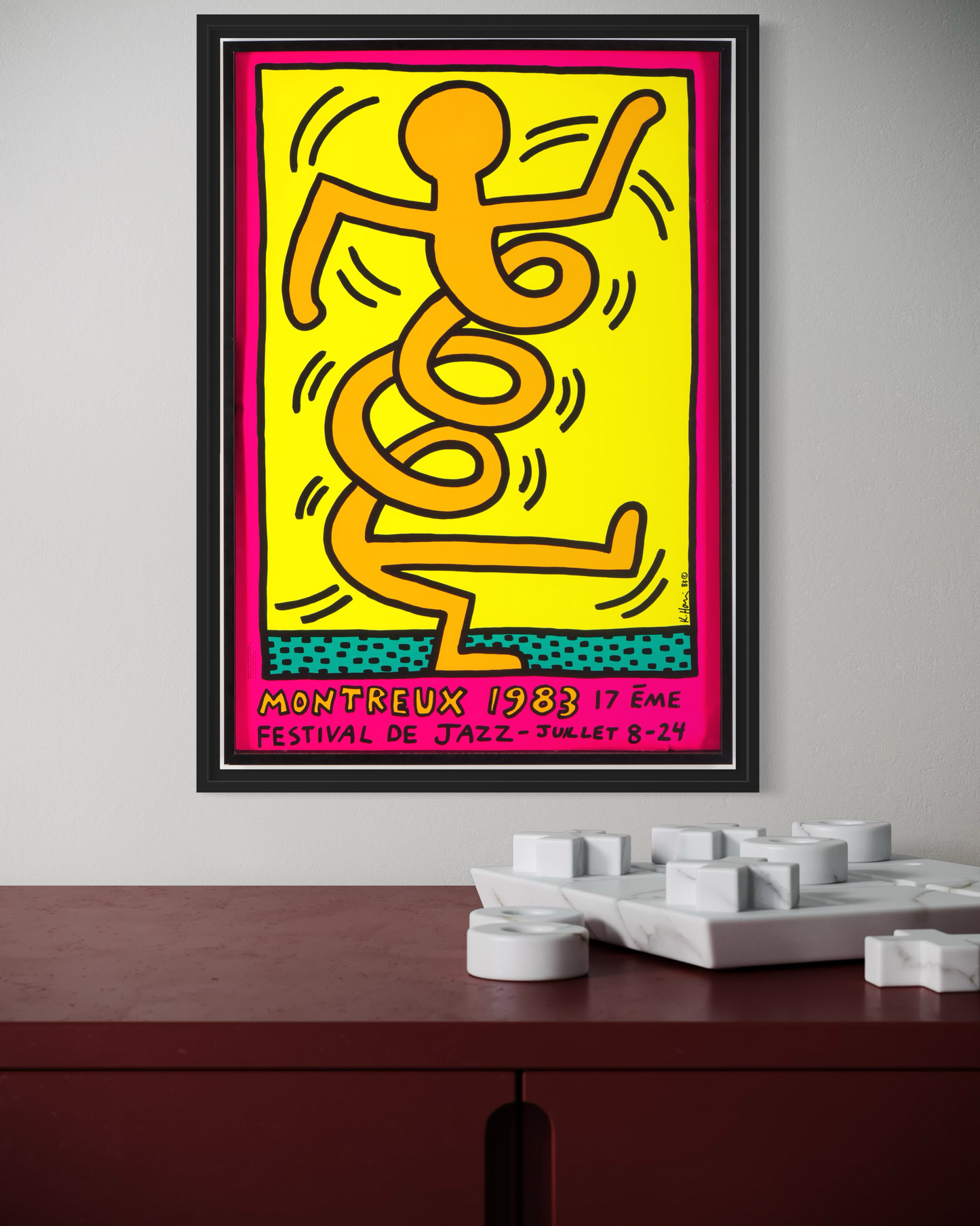 Keith Haring Festival de Jazz Poster