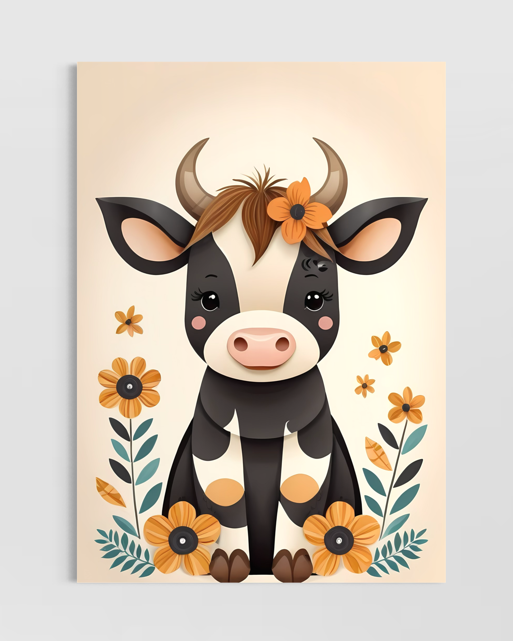 Sevimli İnek Poster