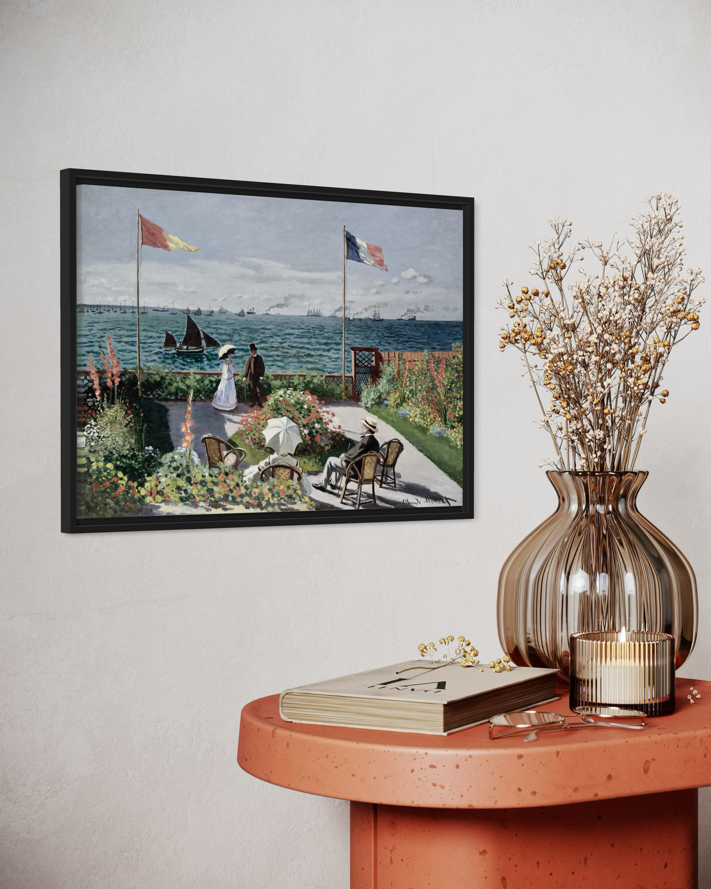 Claude Monet Sainte-Adresse’de Teras Poster