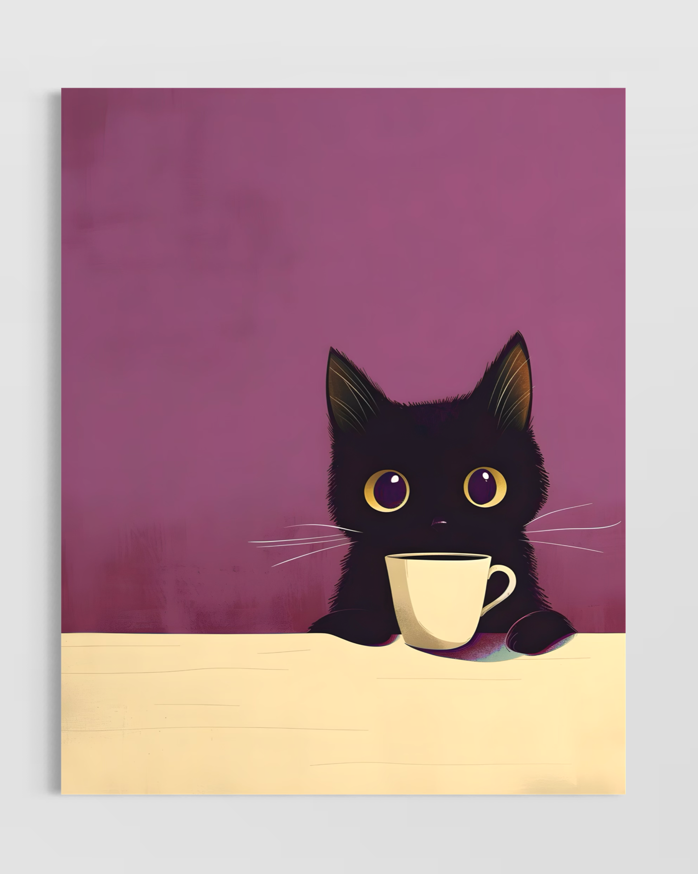 Cat & Coffee Poster