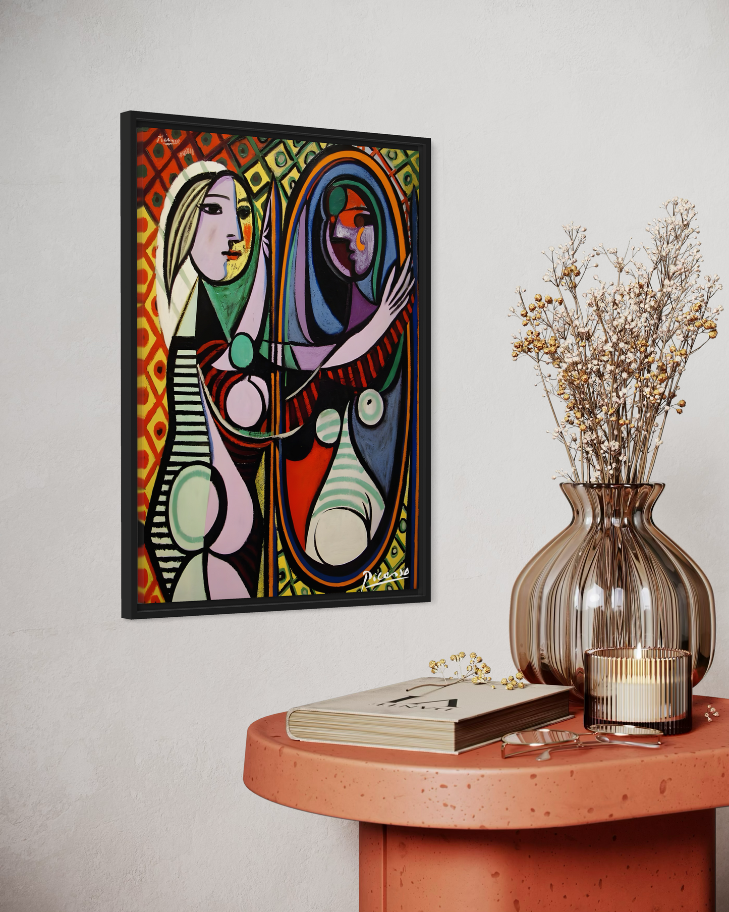 Picasso Ayna Karşısındaki Kız Poster