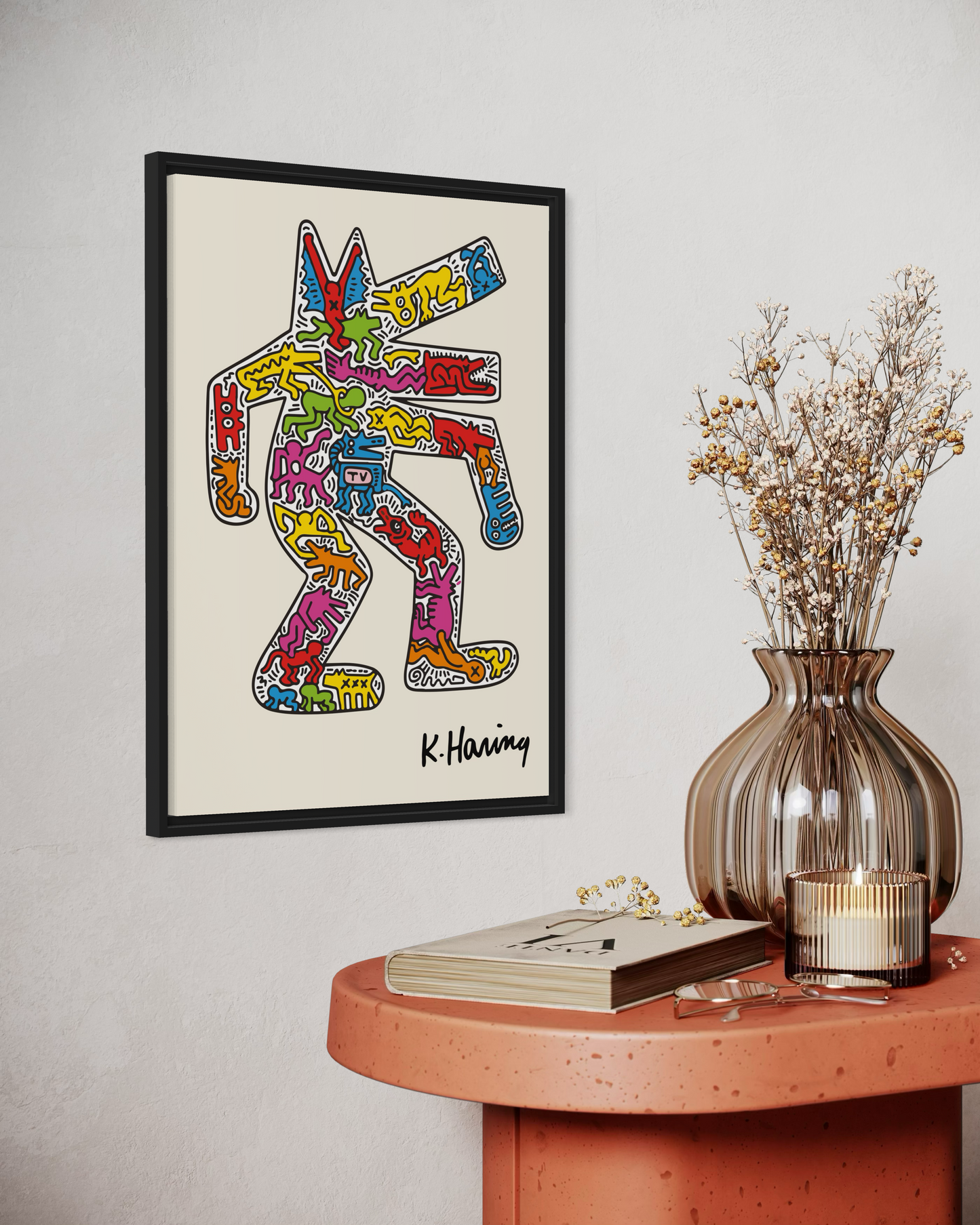 Keith Haring Wolf Poster
