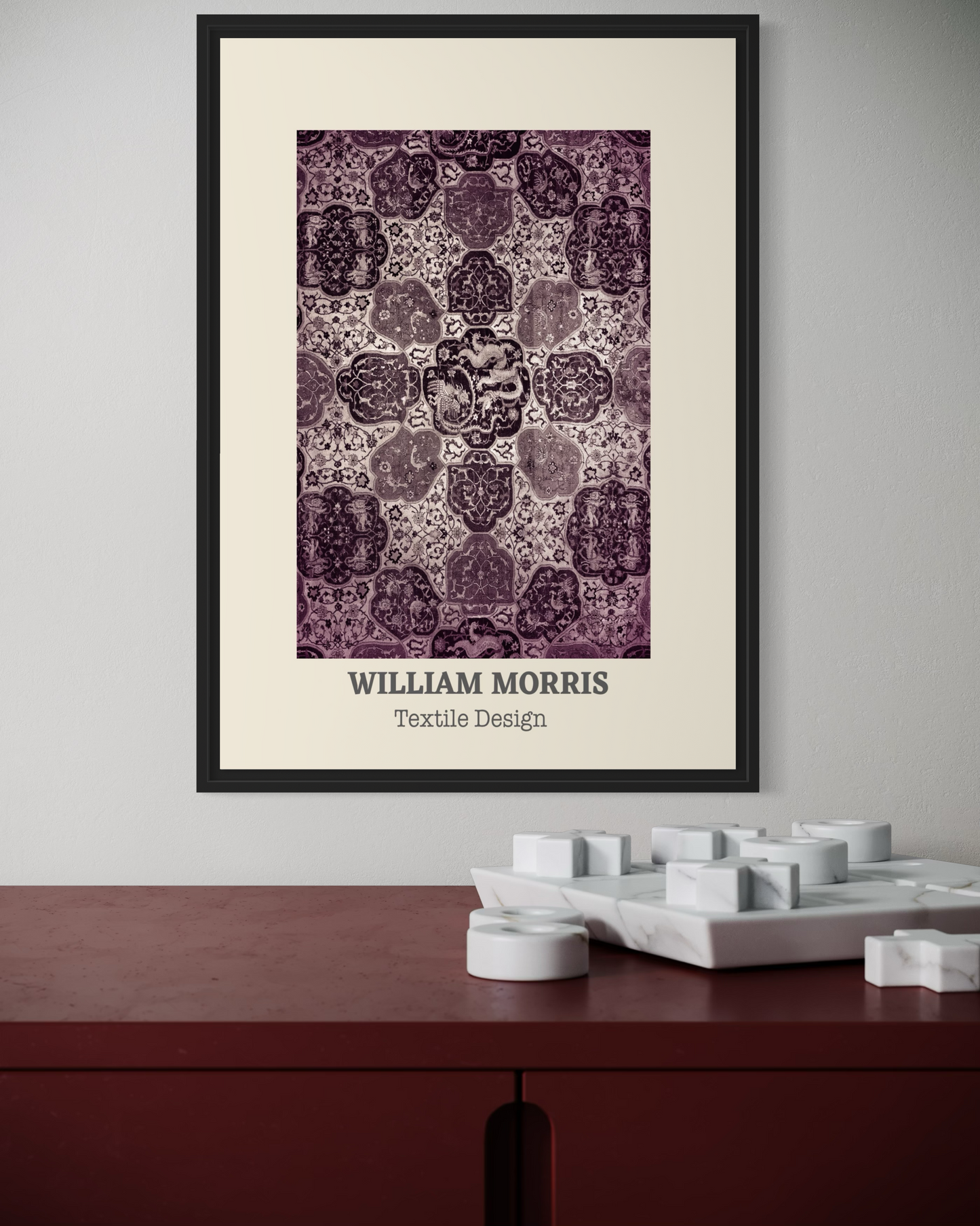 William Morris Textile Design Poster