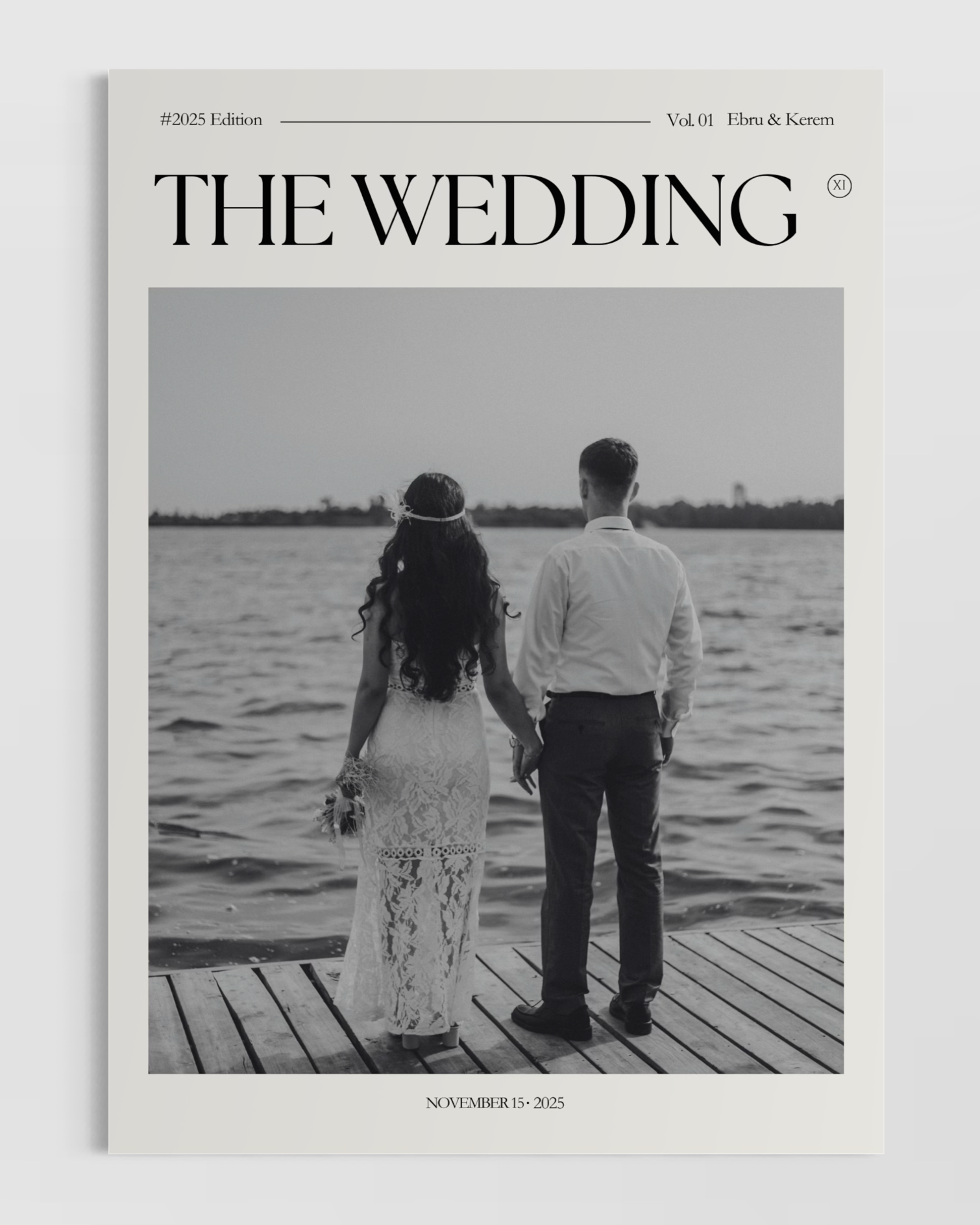 Kişiye Özel The Wedding Poster - Özel Tasarım