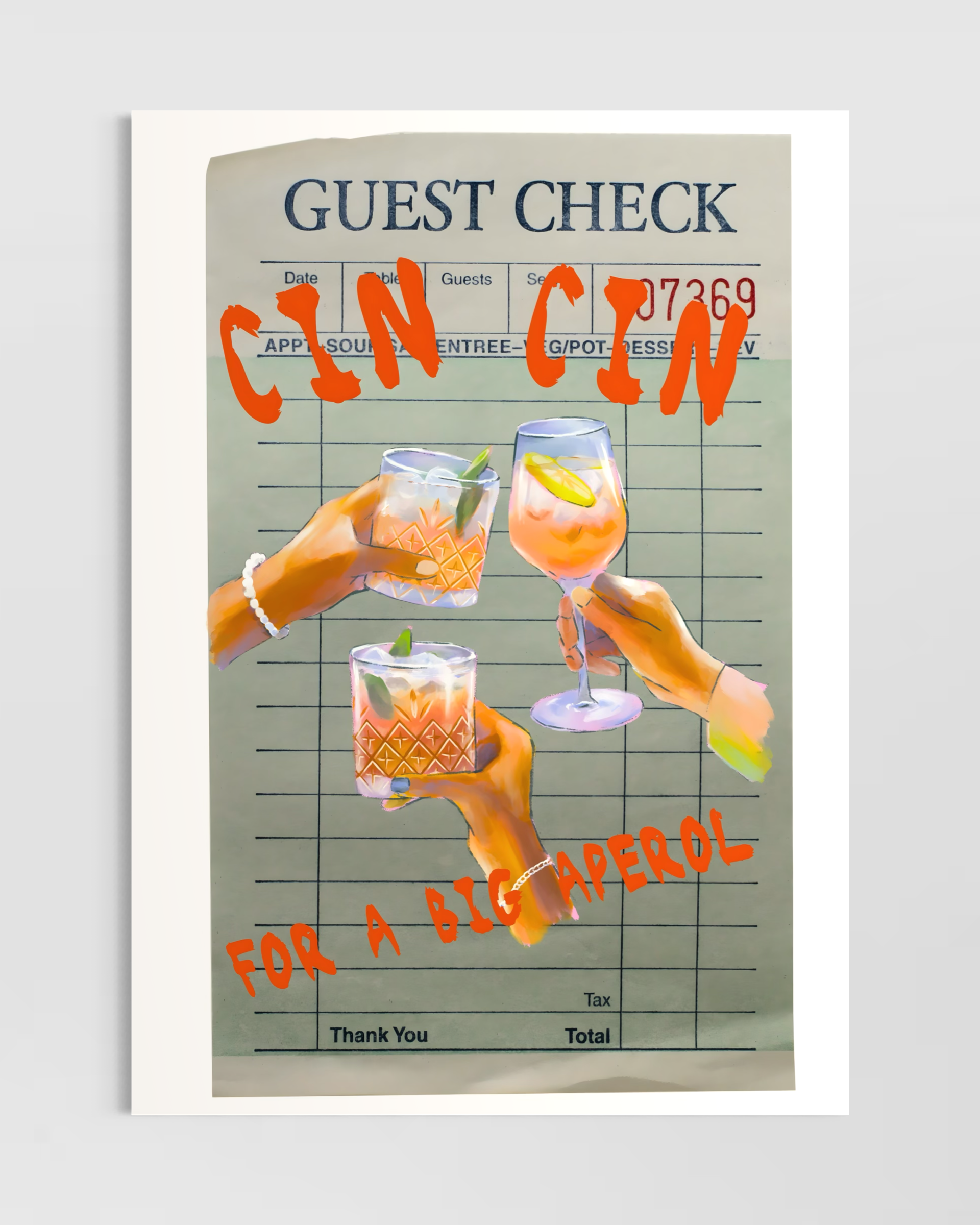 Cin Cin For a Big Aperol Poster