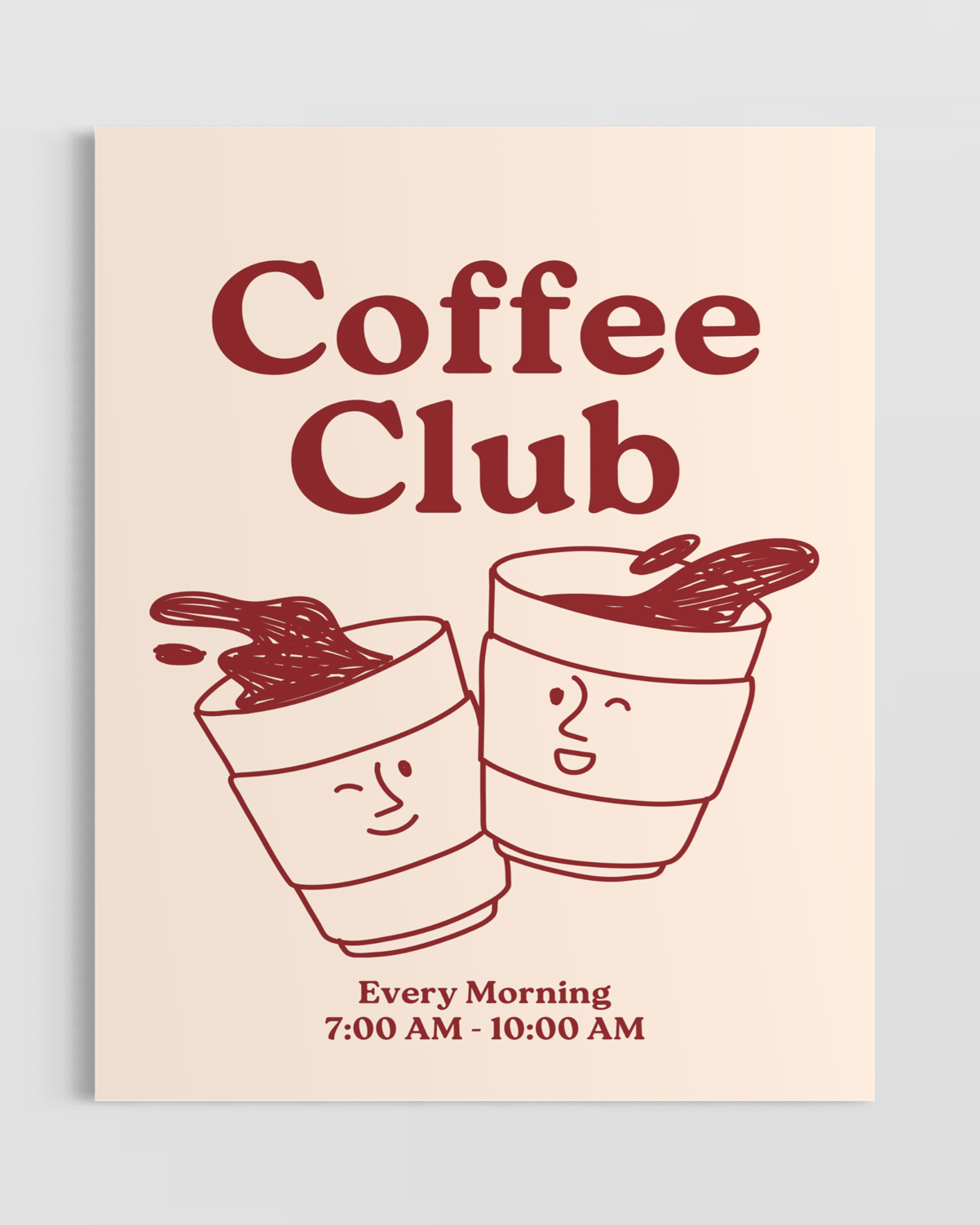 Coffee Club Poster