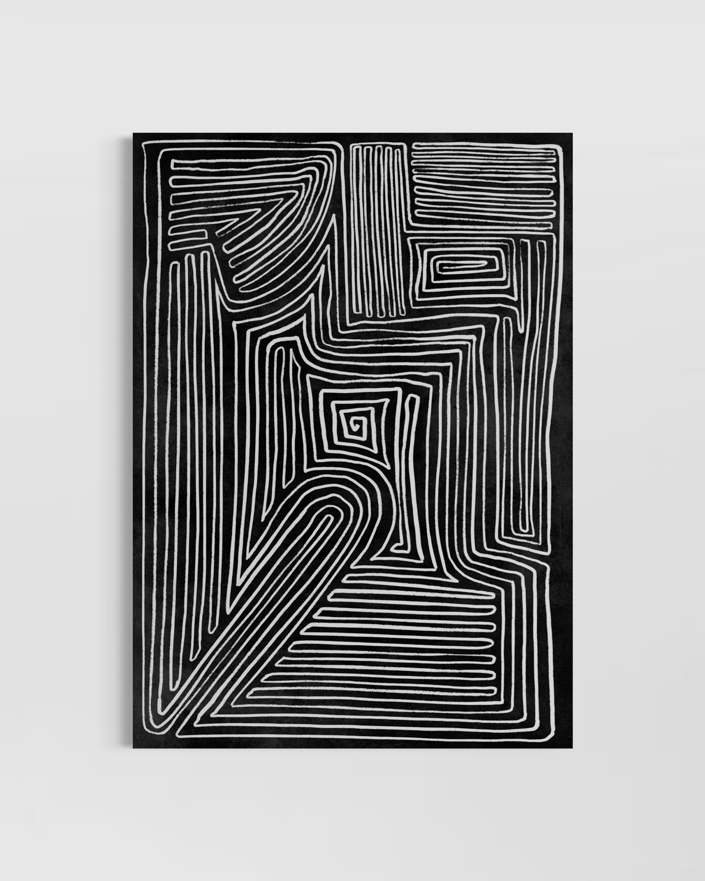 Dark Abstract No.7 Poster