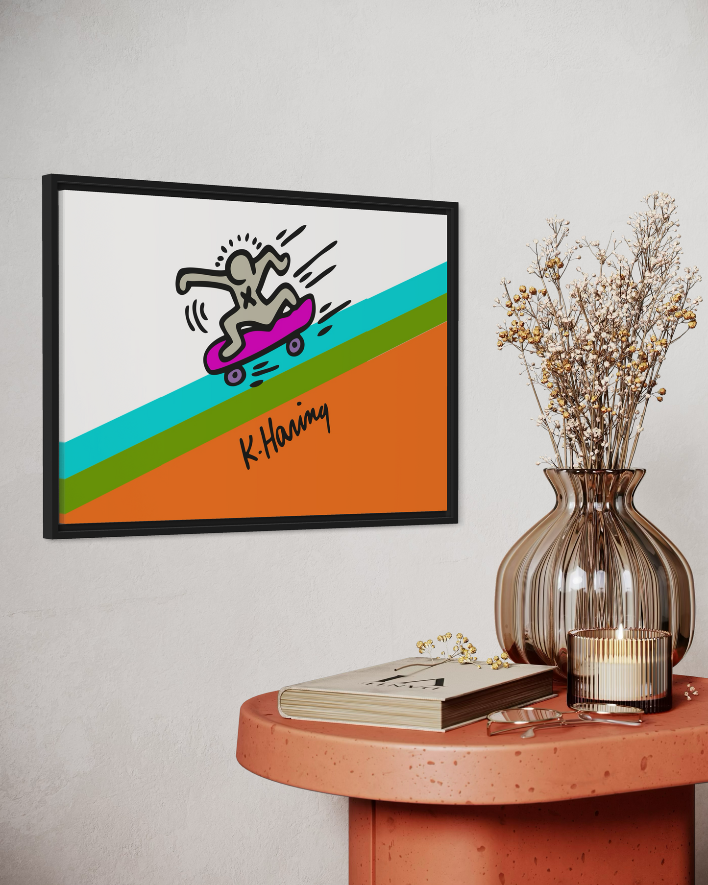 Keith Haring The Skater Poster