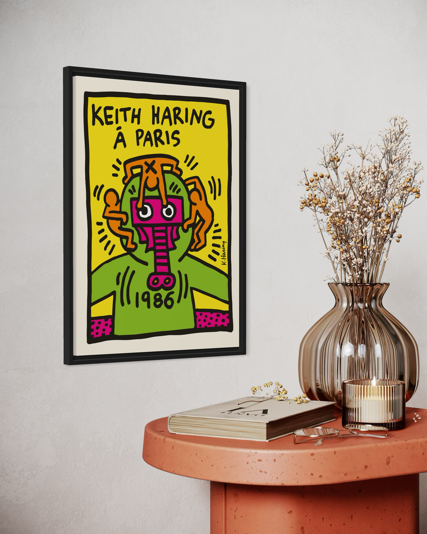 Keith Haring Paris Poster