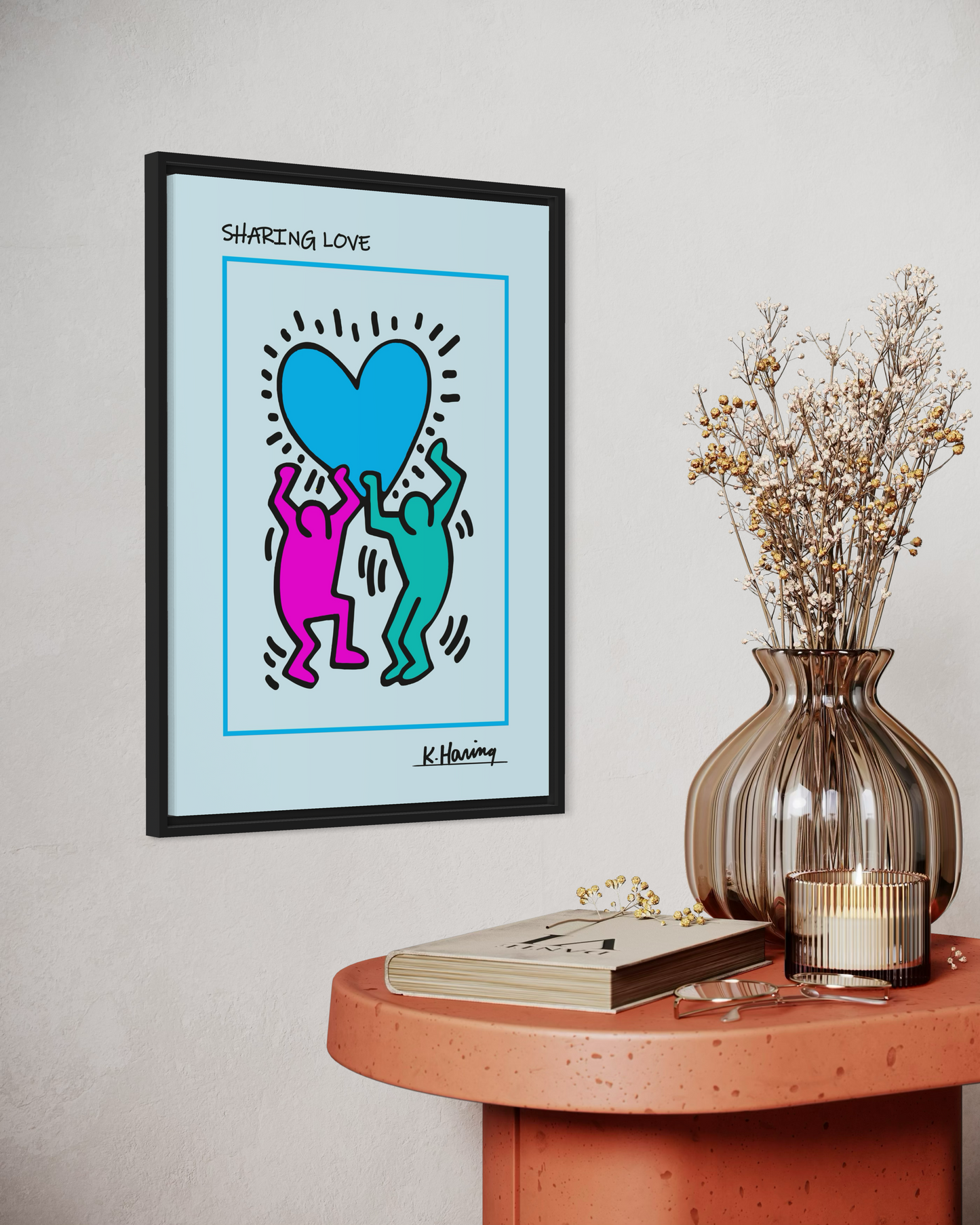 Keith Haring Sharing Love Poster