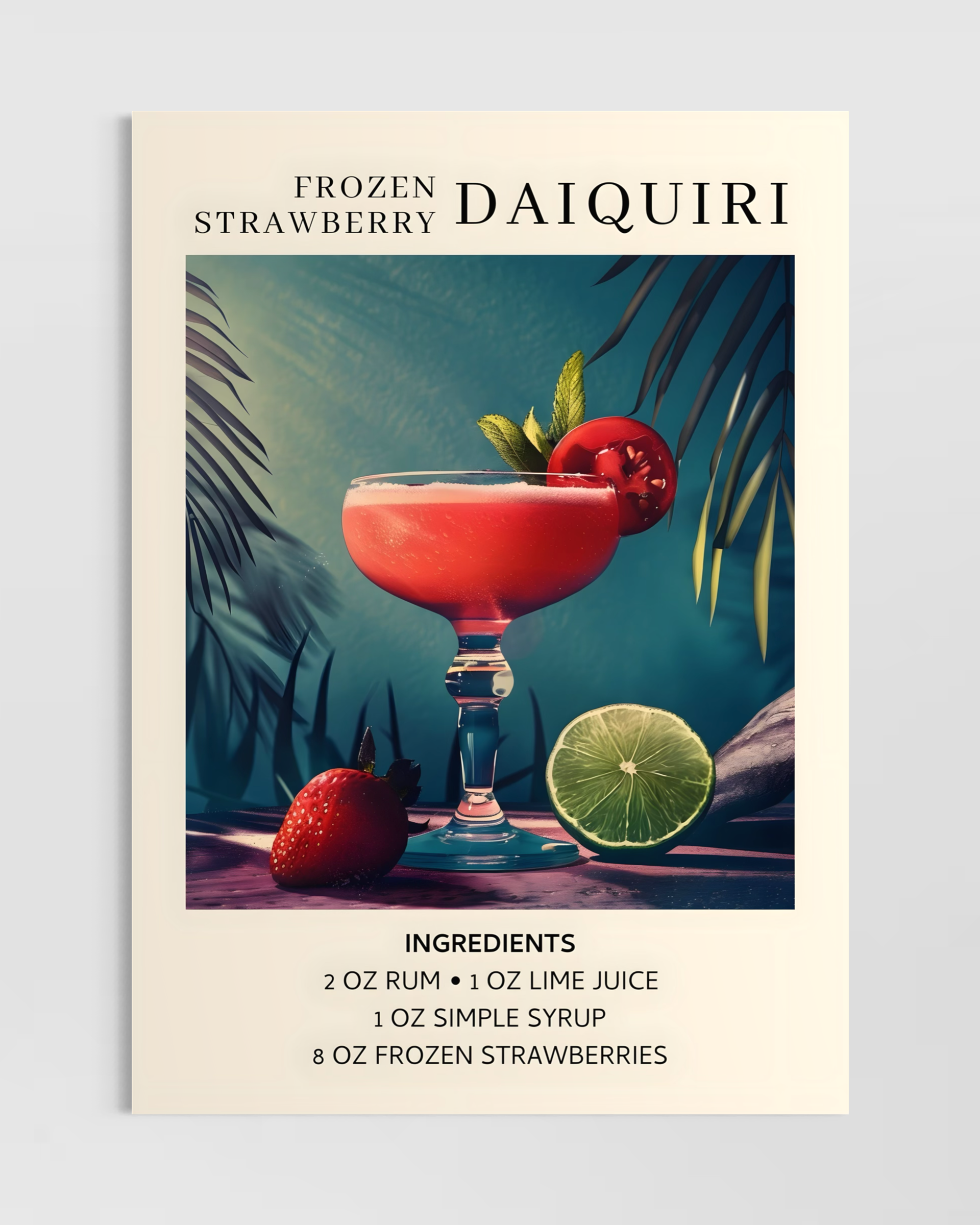 Frozen Strawberry Daiquiri Poster