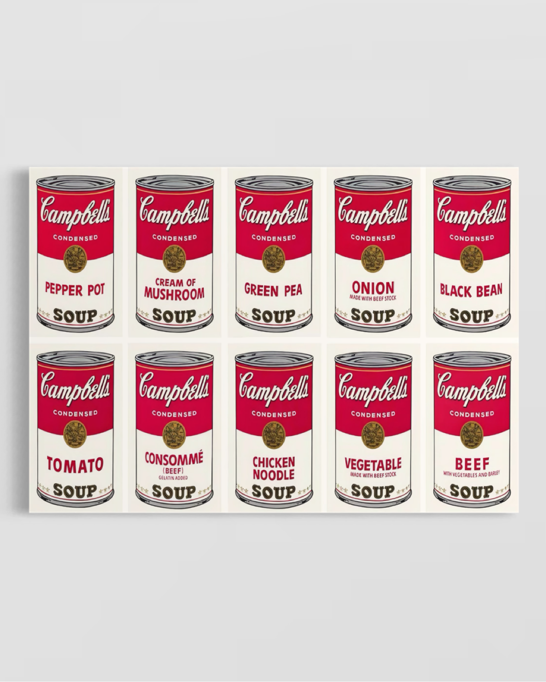 Andy Warhol Campbells Soup Poster
