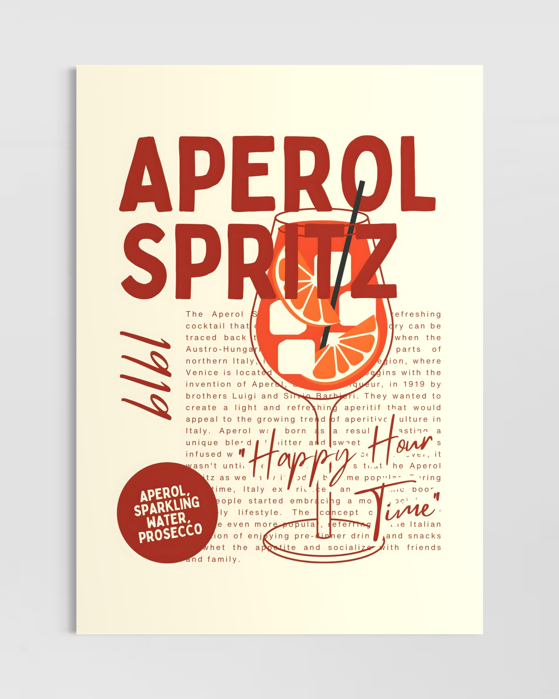 Aperol Spritz No.3 Poster