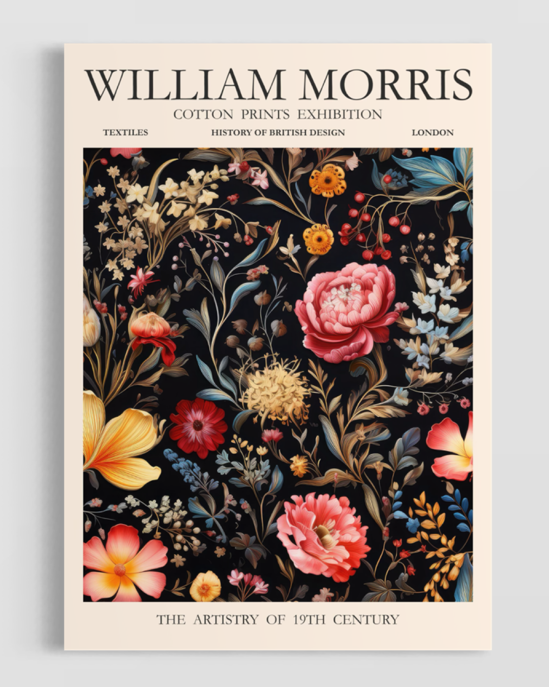 William Morris Cotton Prints Exhibition No.3 Poster