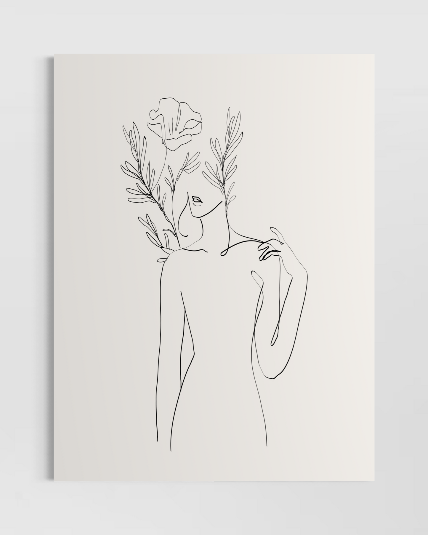 Minimalist Kadın No.4 Poster