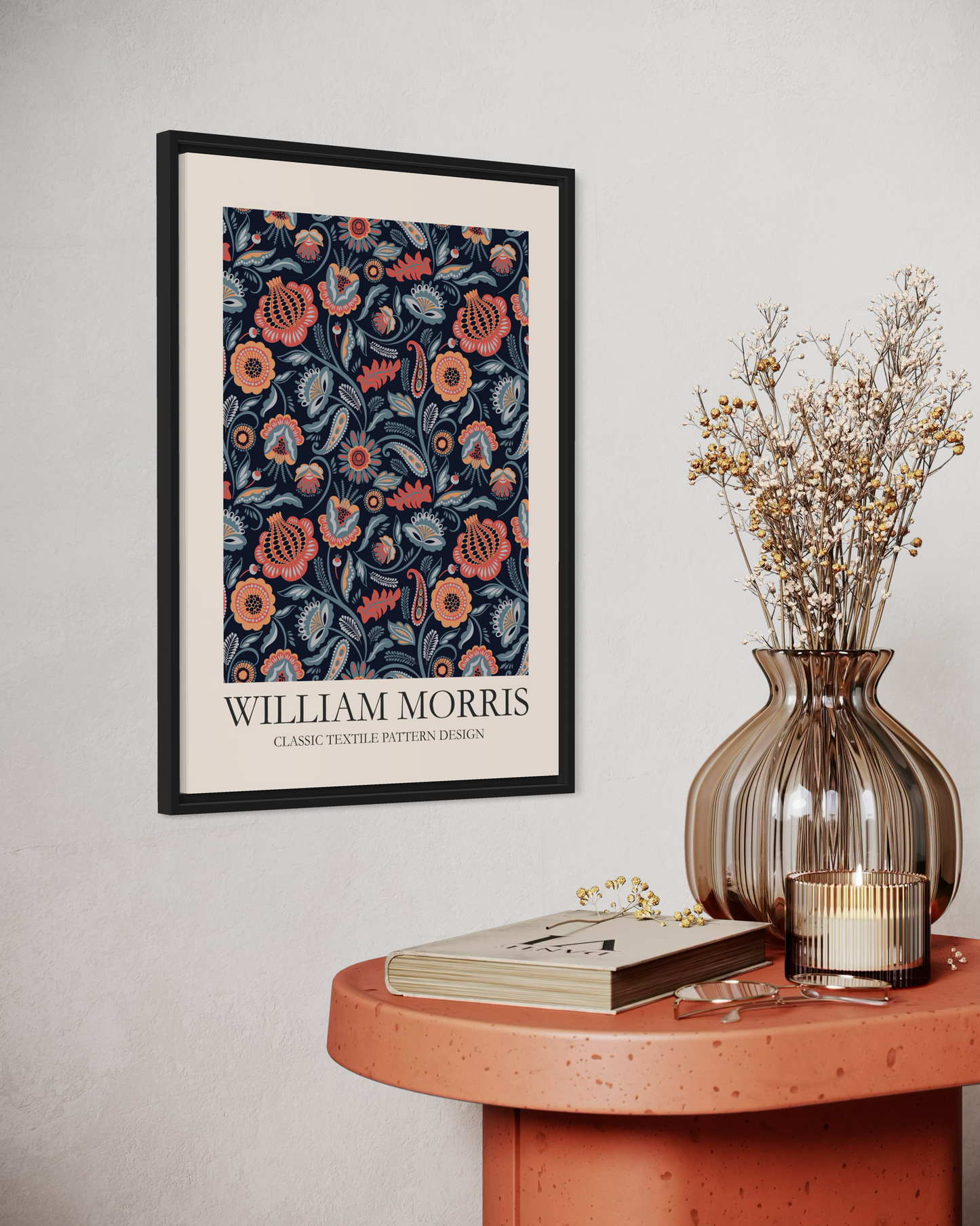 William Morris Classic Textile Pattern Design No.4 Poster