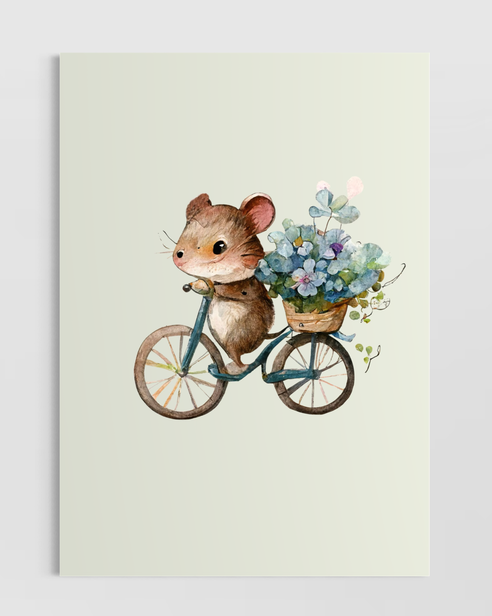 Bisiklet Süren Hamster Poster