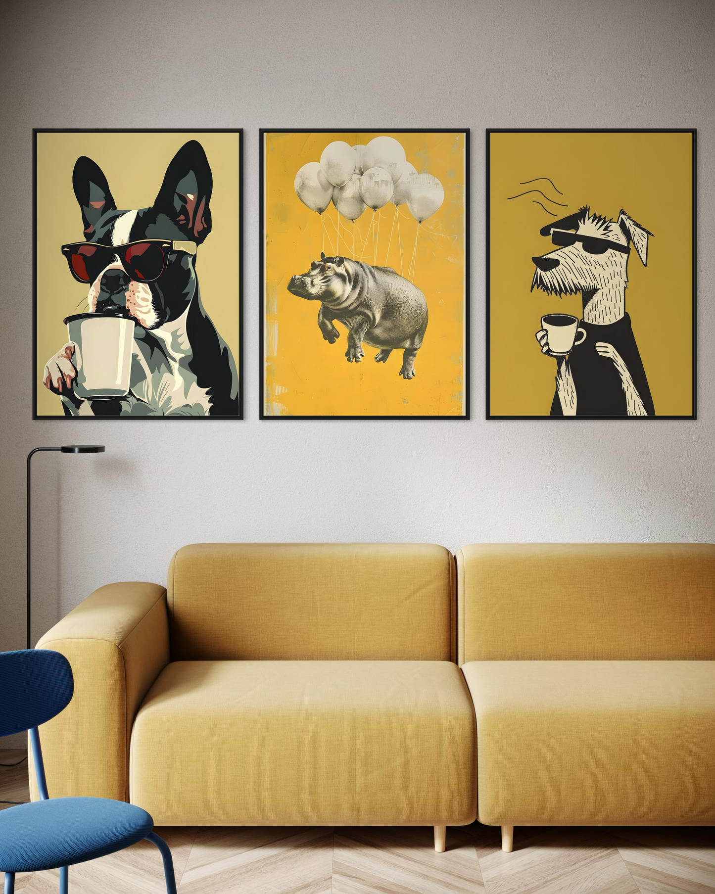 Animals 3'lü Poster Seti