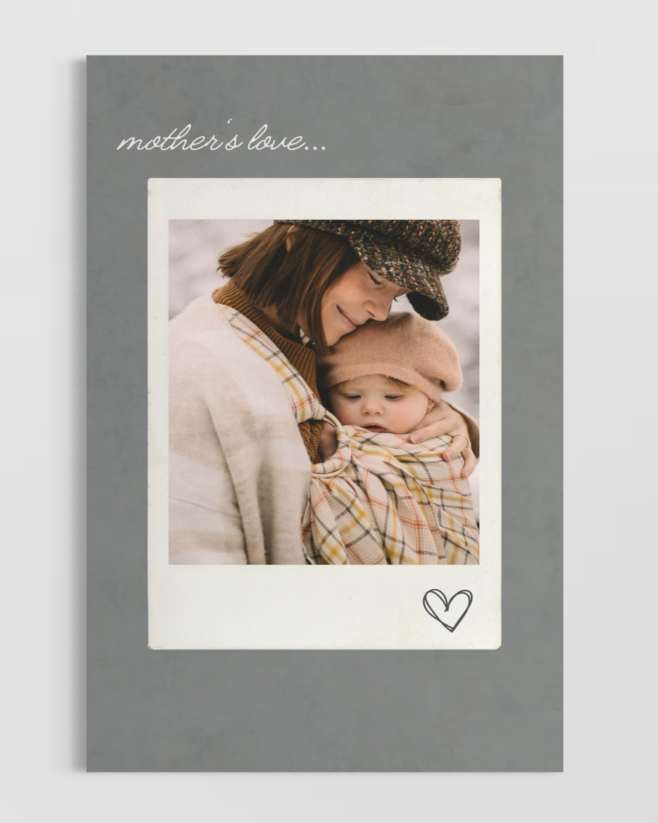 Kişiye Özel Mother's Love Poster- Özel Tasarım