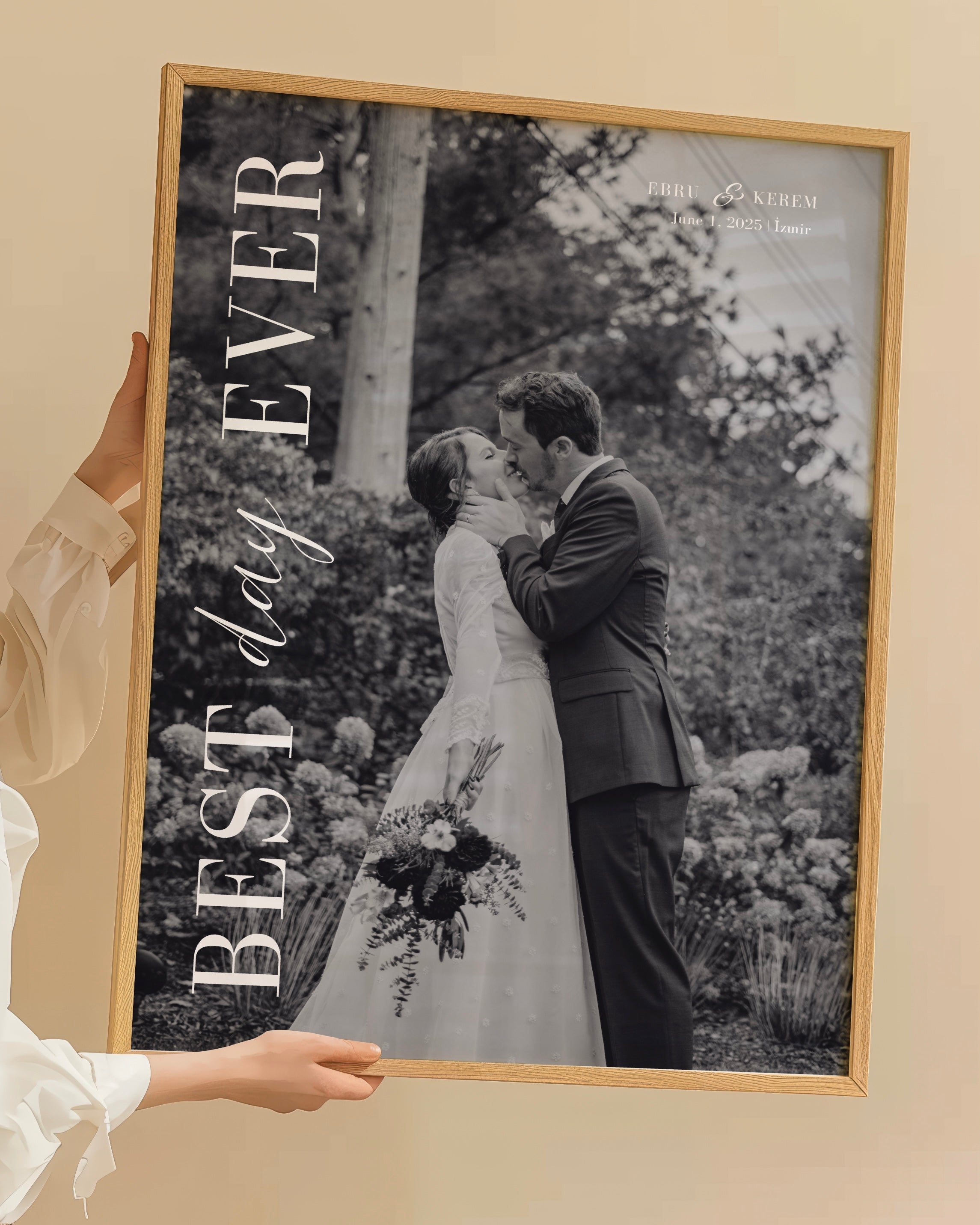 Kişiye Özel Best Day Ever Poster - Özel Tasarım