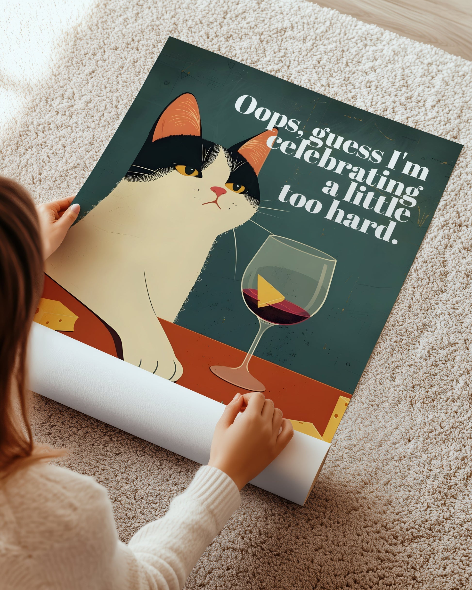 Celebrating a Little Too Hard Poster