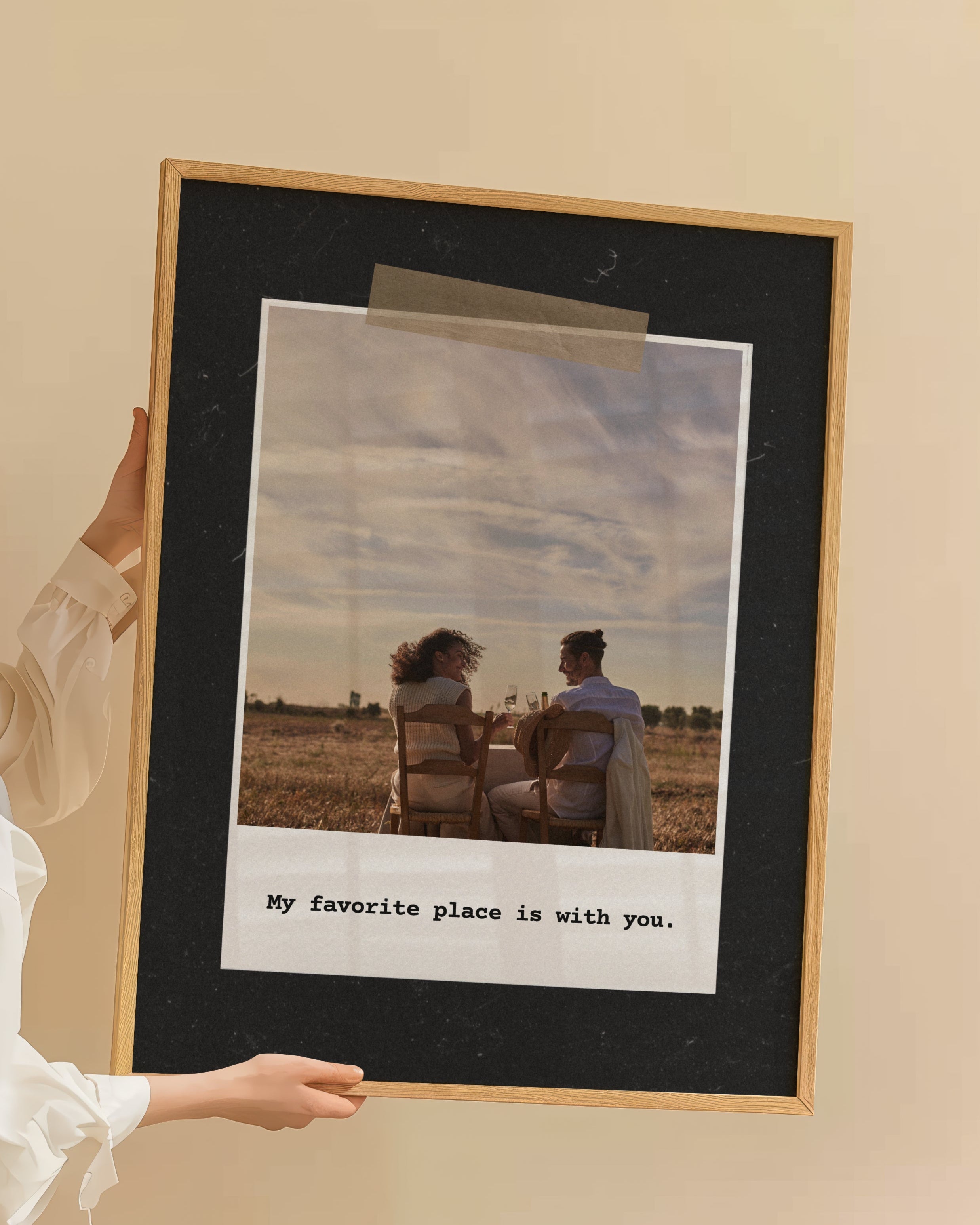Kişiye Özel My Favorite Place Is With You Poster- Özel Tasarım