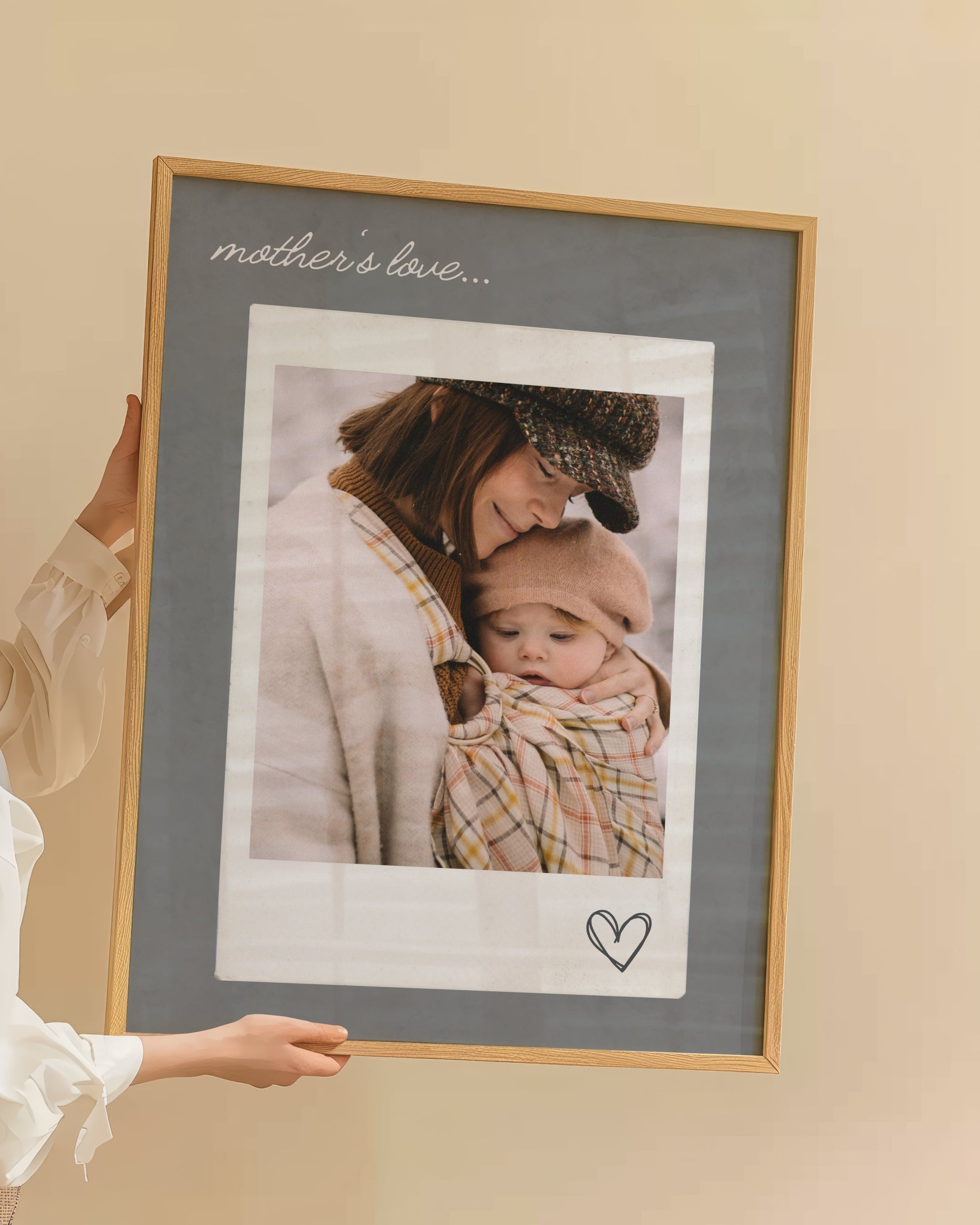 Kişiye Özel Mother's Love Poster- Özel Tasarım