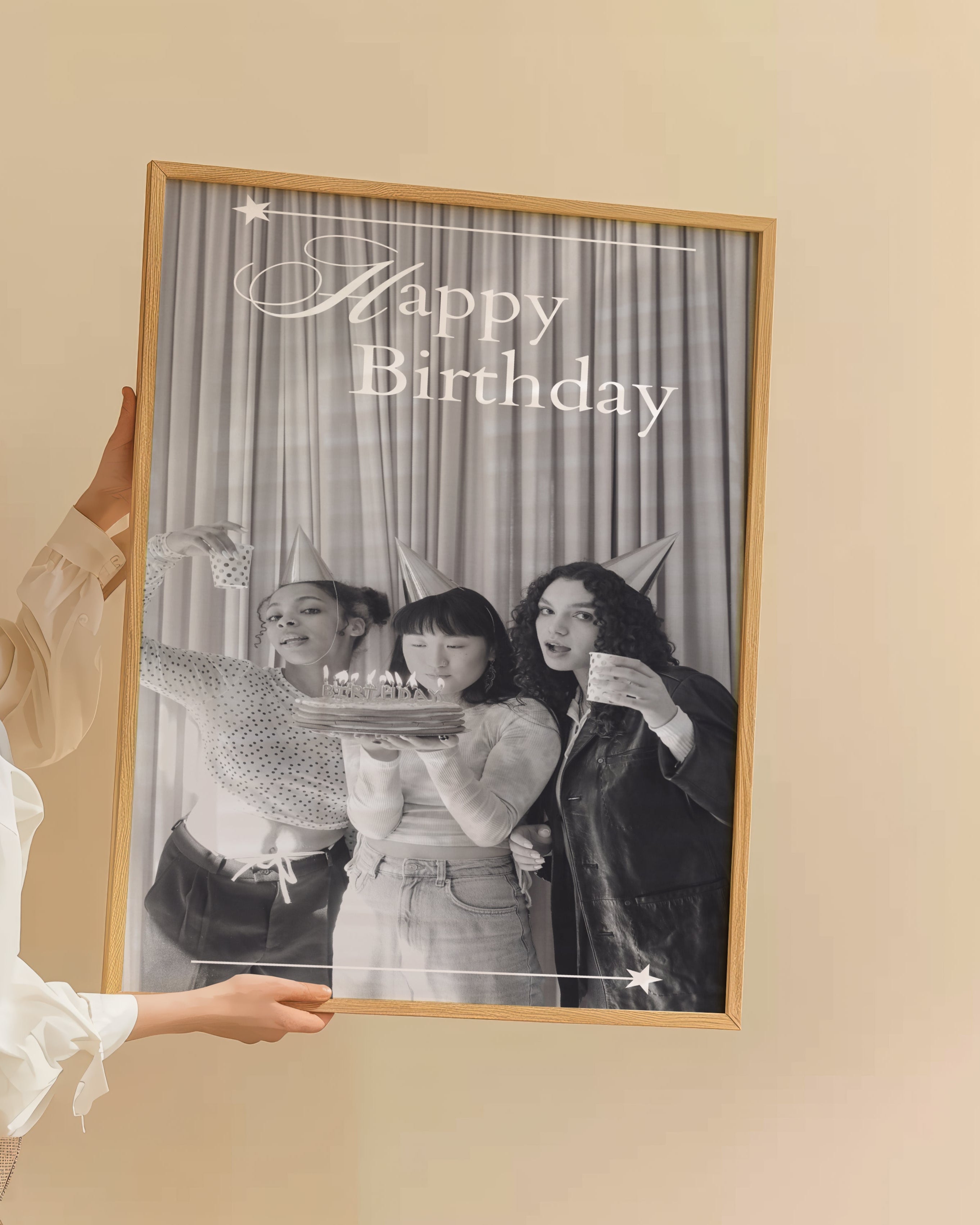 Kişiye Özel Happy Birthday Poster- Özel Tasarım